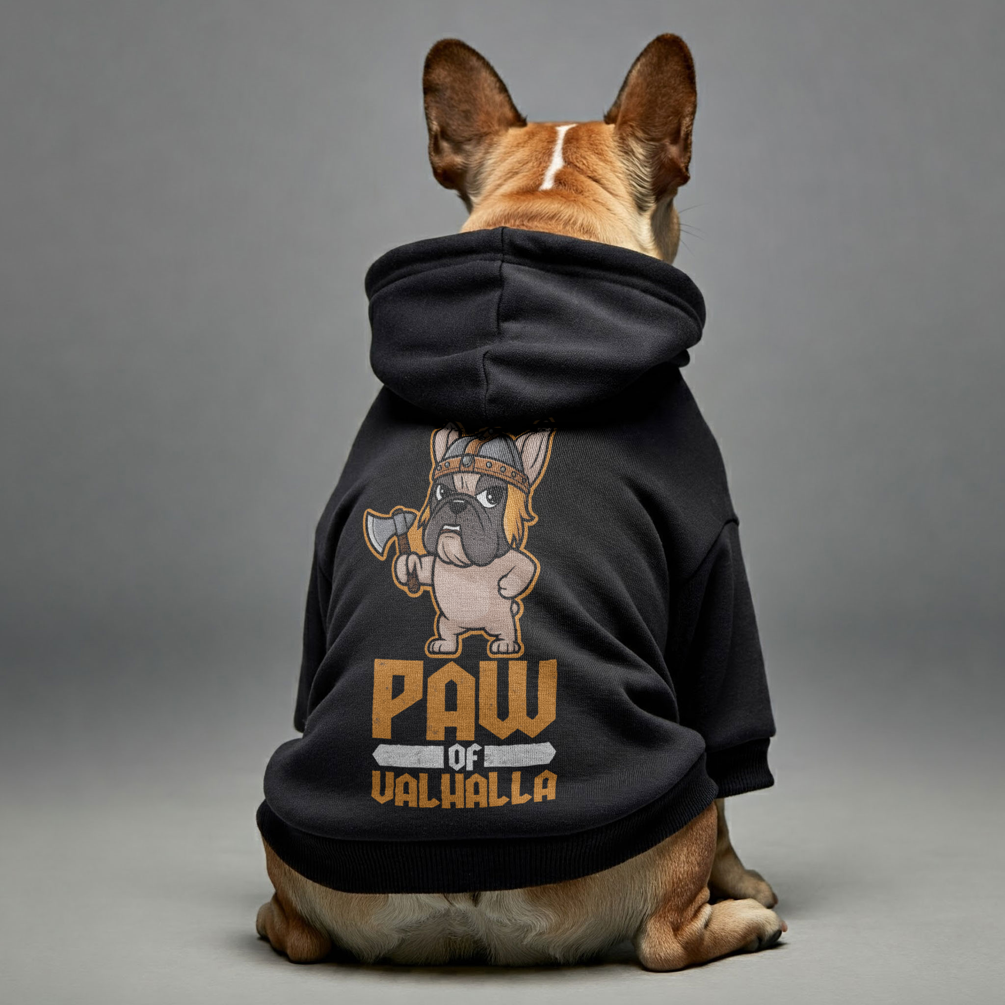 French Bulldog Cotton Fleece Hoodie for Short-Nosed Dogs-fadou