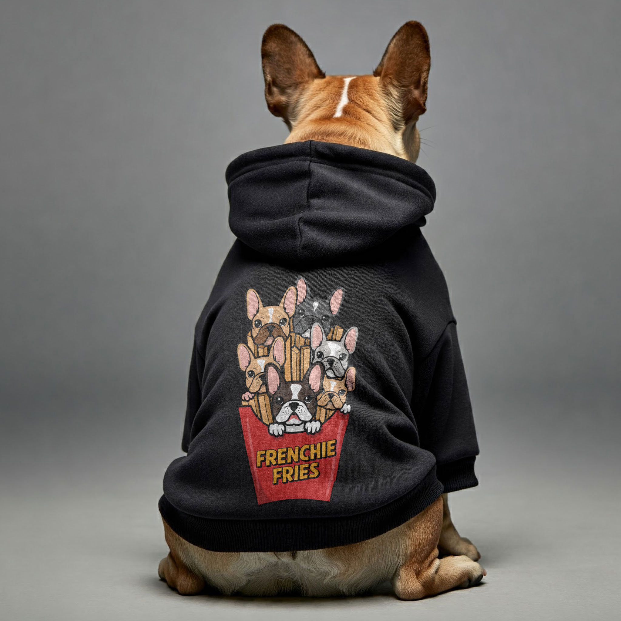 French Bulldog Personalized Cozy Hoodie for Small Breeds-fadou