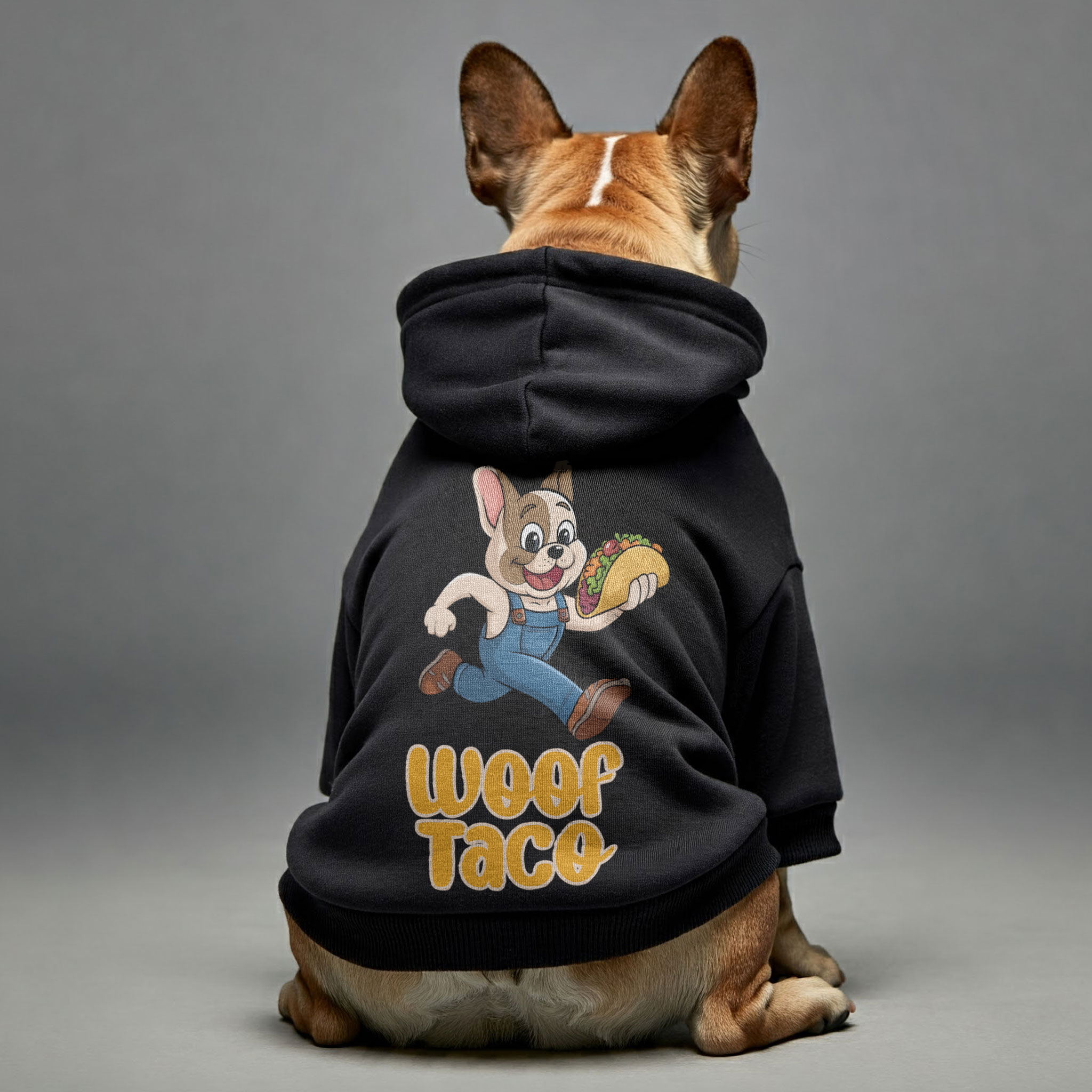 Woof French Bulldog Pet Sweatshirt for Training Sessions-fadou