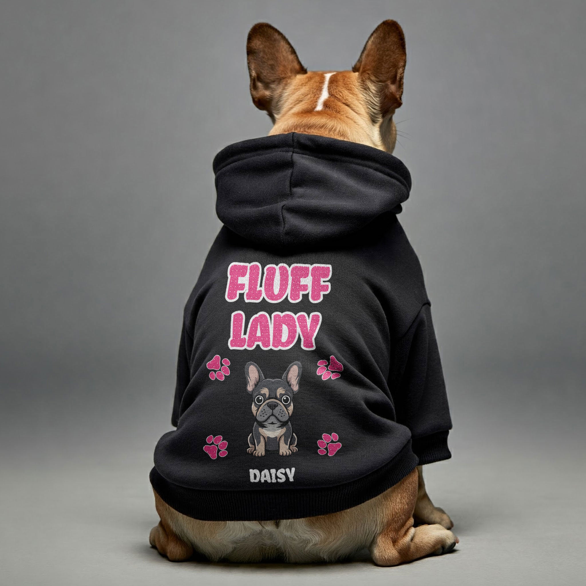 French Bulldog Premium Fleece Hoodie for Brachycephalic Dogs-fadou