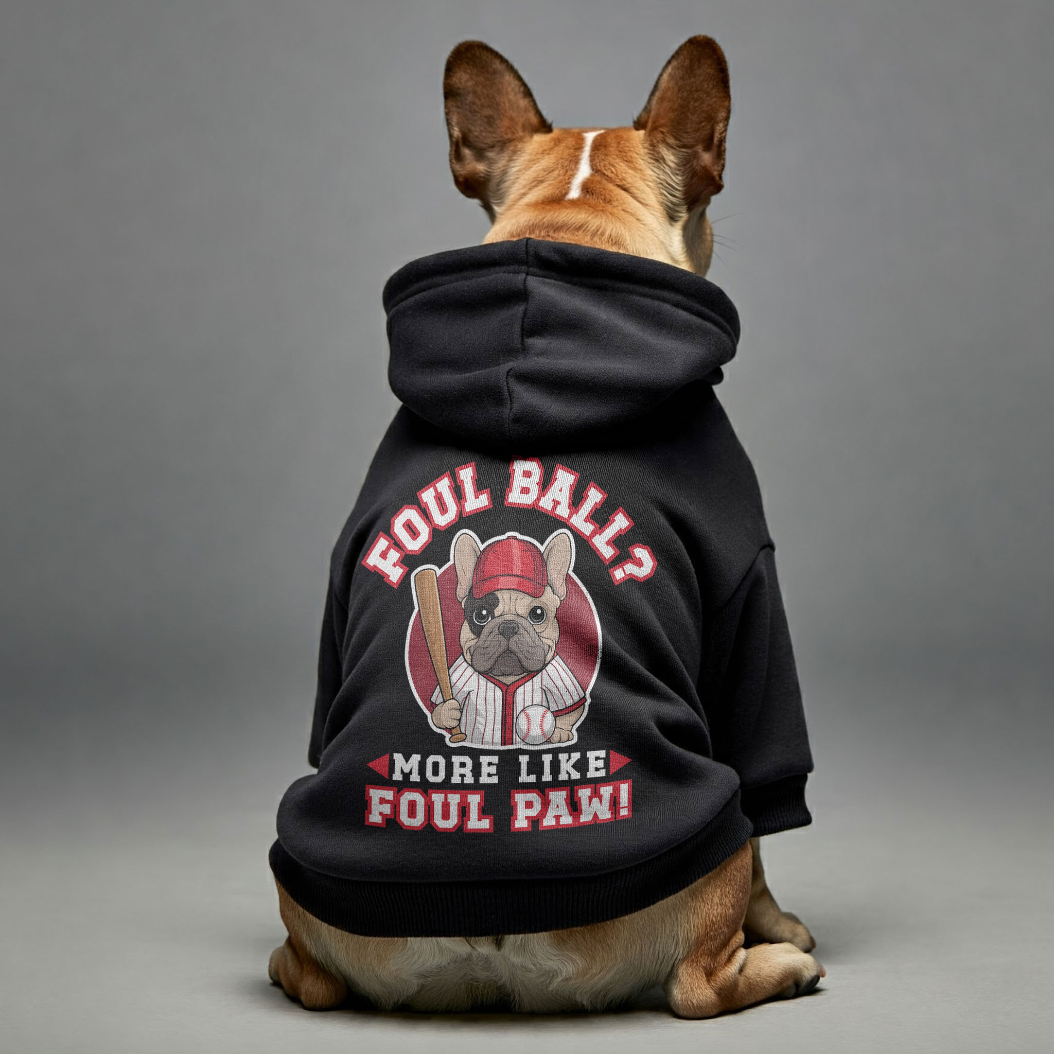 French Bulldog Personalized Dog Hoodie for Travel Comfort-fadou