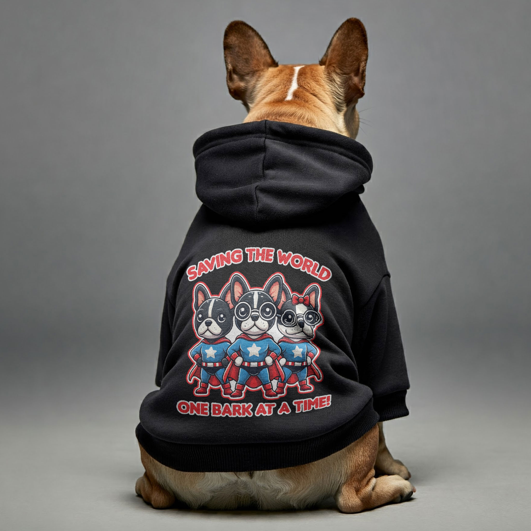 Saving French Bulldog Pet Sweatshirt for Travel Comfort-fadou