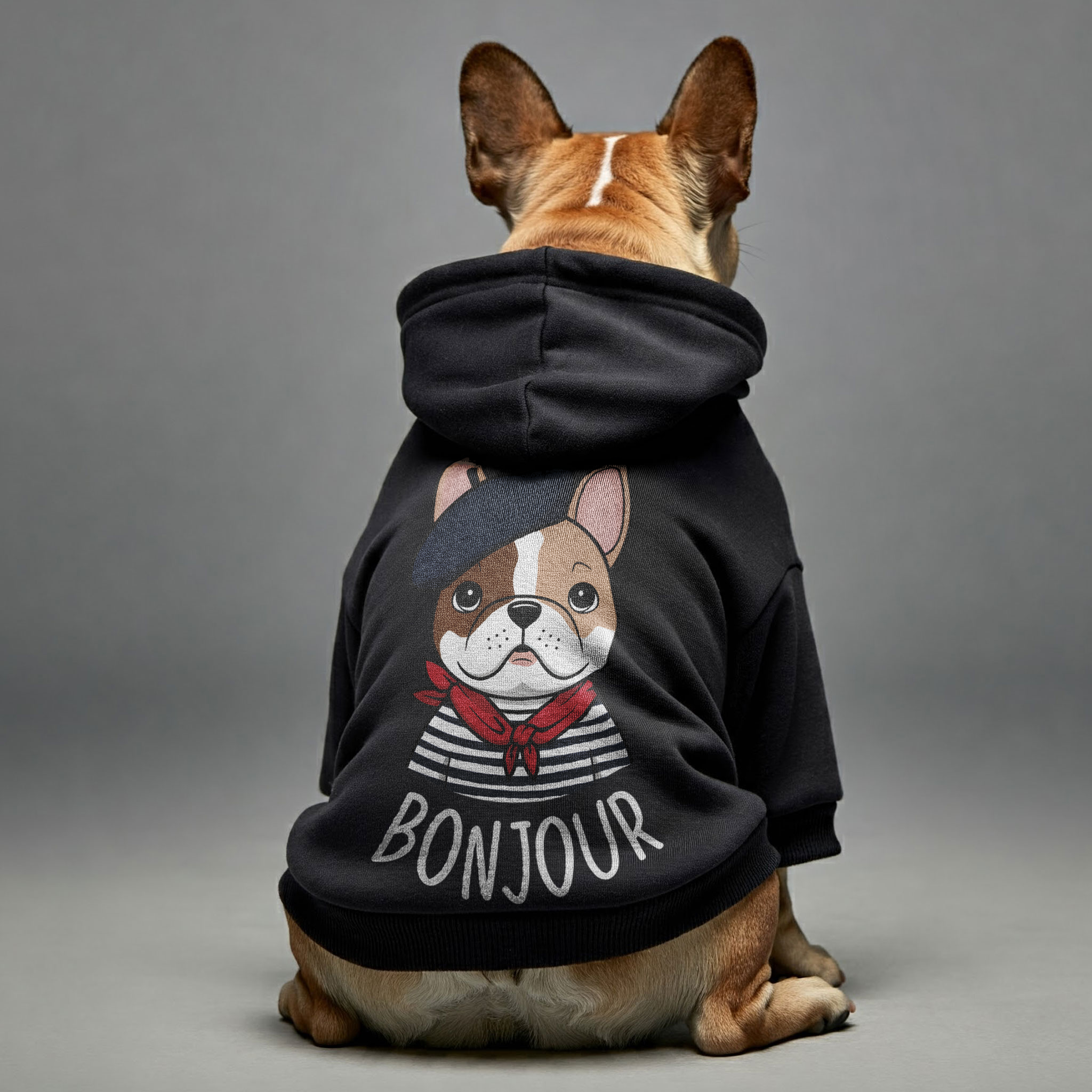 Personalized Cozy Fleece Hoodie for Brachycephalic Dogs-fadou