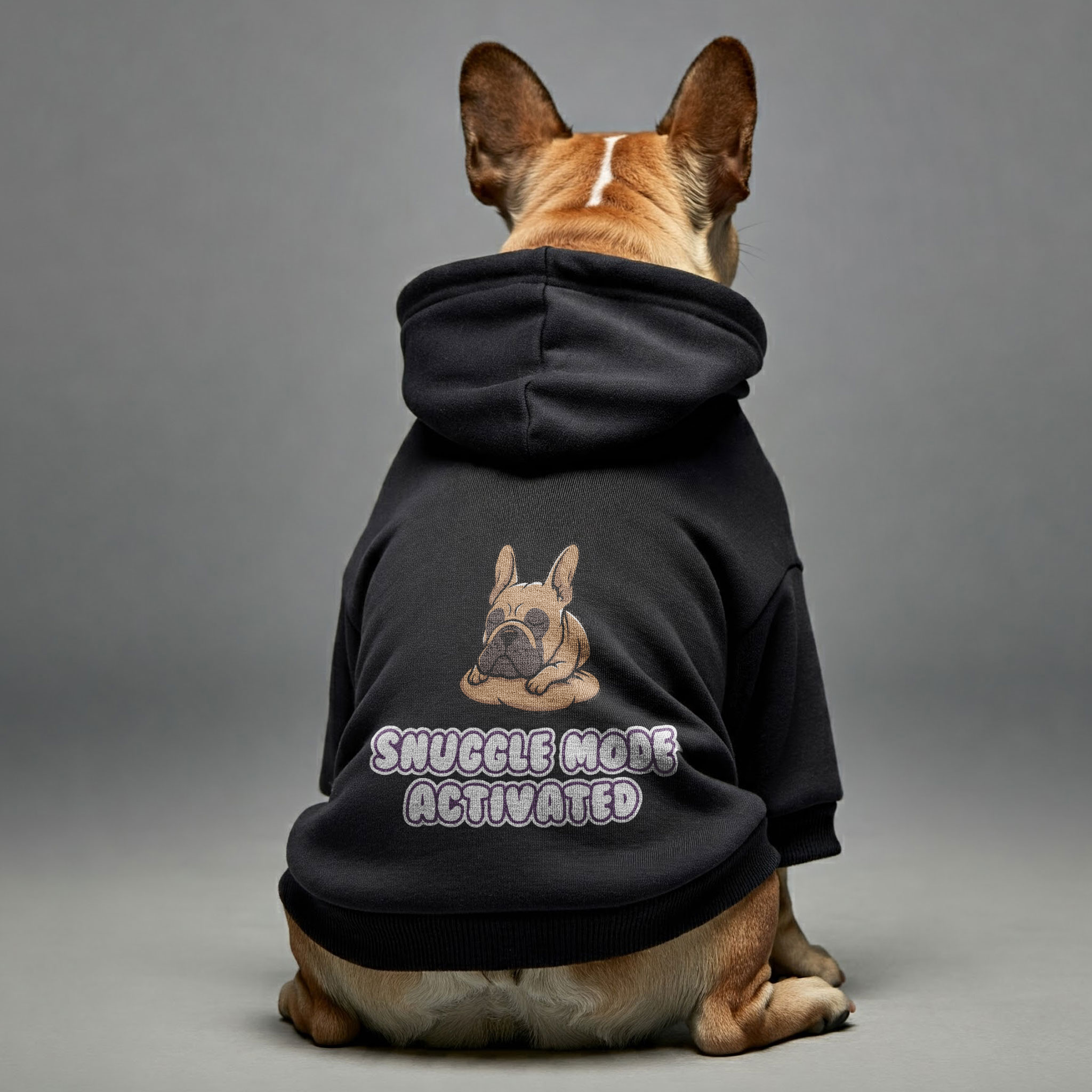 Snuggle French Bulldog Pet Sweatshirt for Flat-Face Breeds-fadou