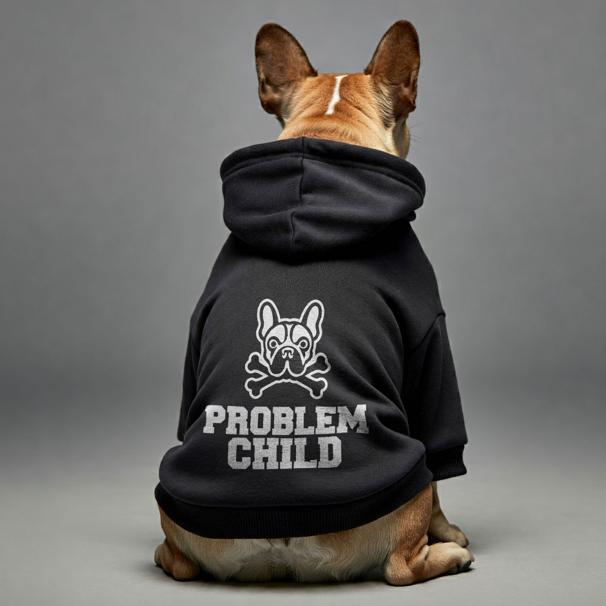 Problem French Bulldog Dog Hoodie for Training Sessions-fadou
