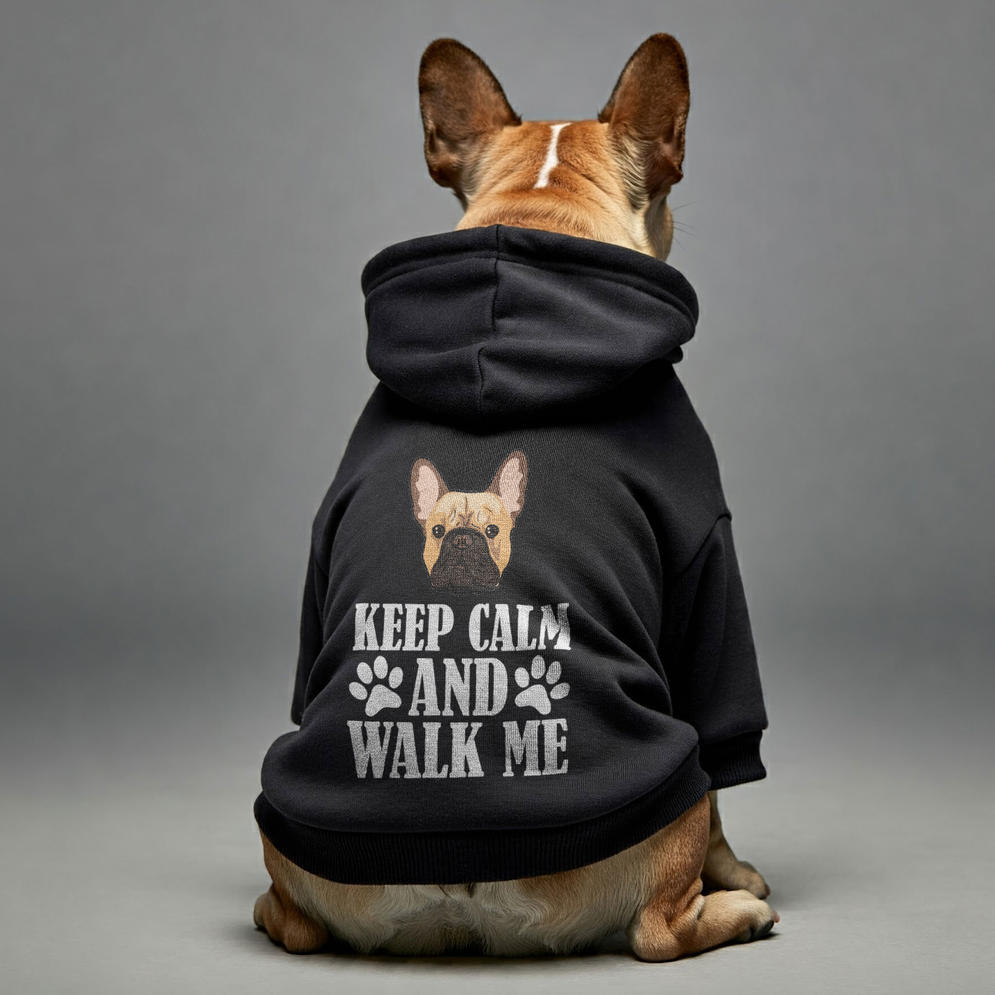 Keep Calm and Walk with Me - Personalized French for French Bulldogs-fadou