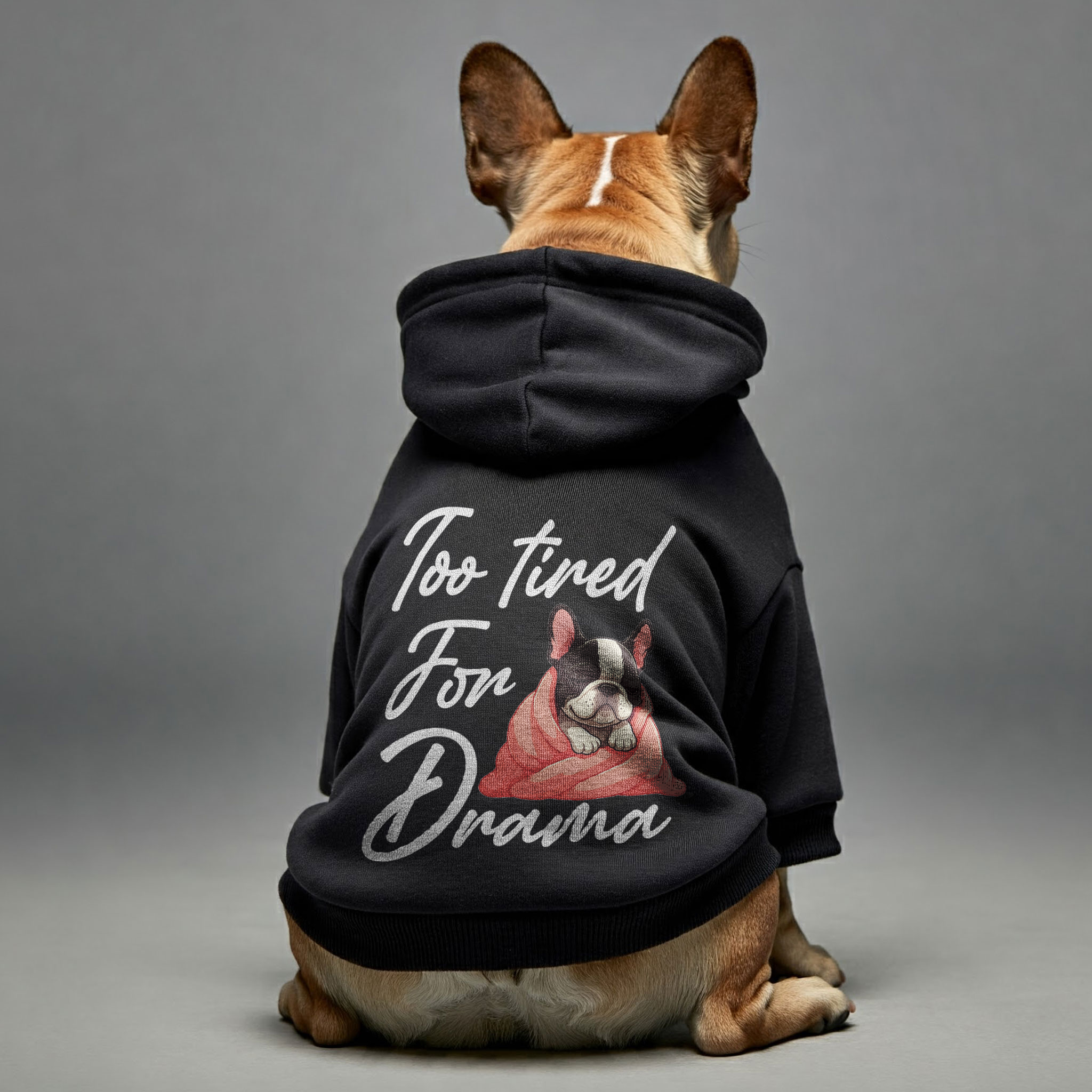 Too French Bulldog Pet Sweatshirt for Outdoor Adventures-fadou