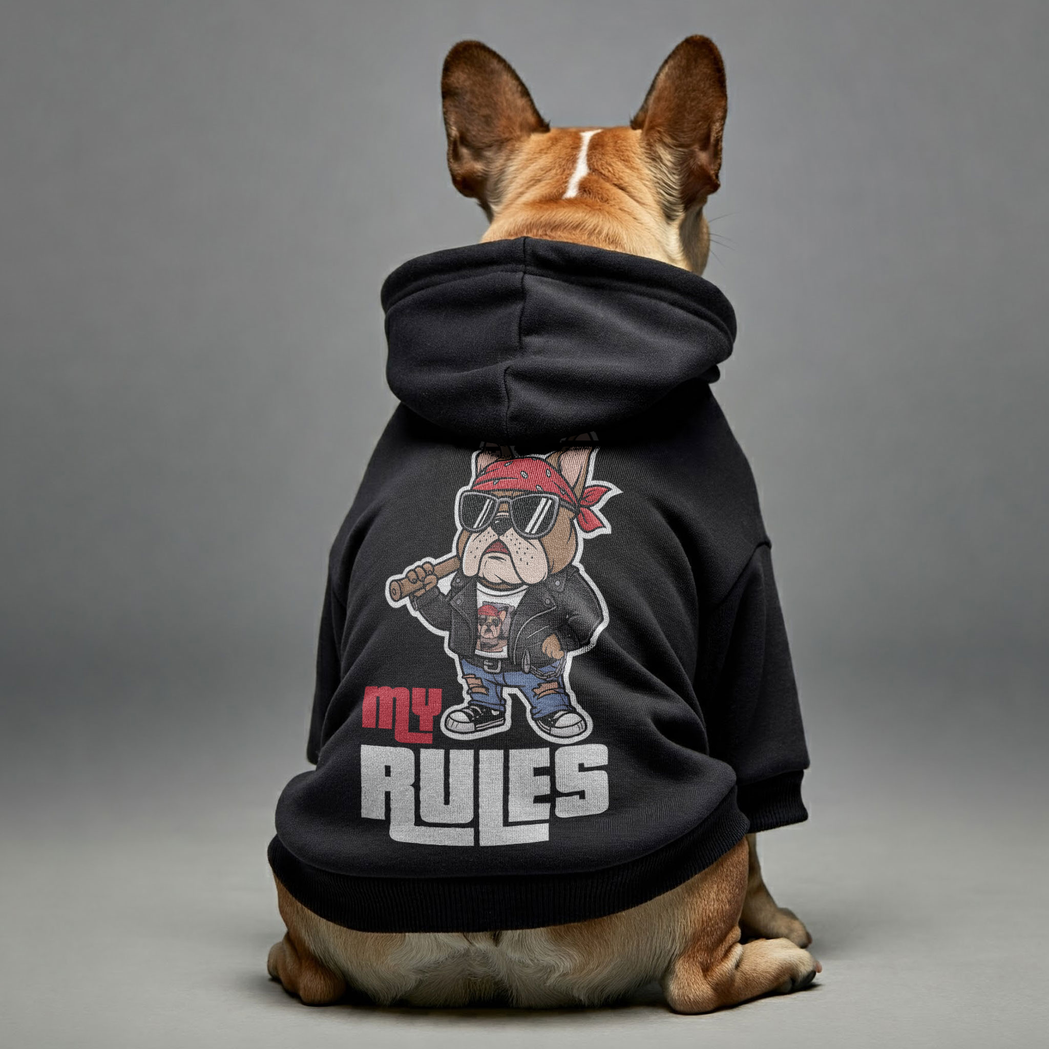 French Bulldog Funny Pet Sweatshirt for Flat-Face Breeds-fadou