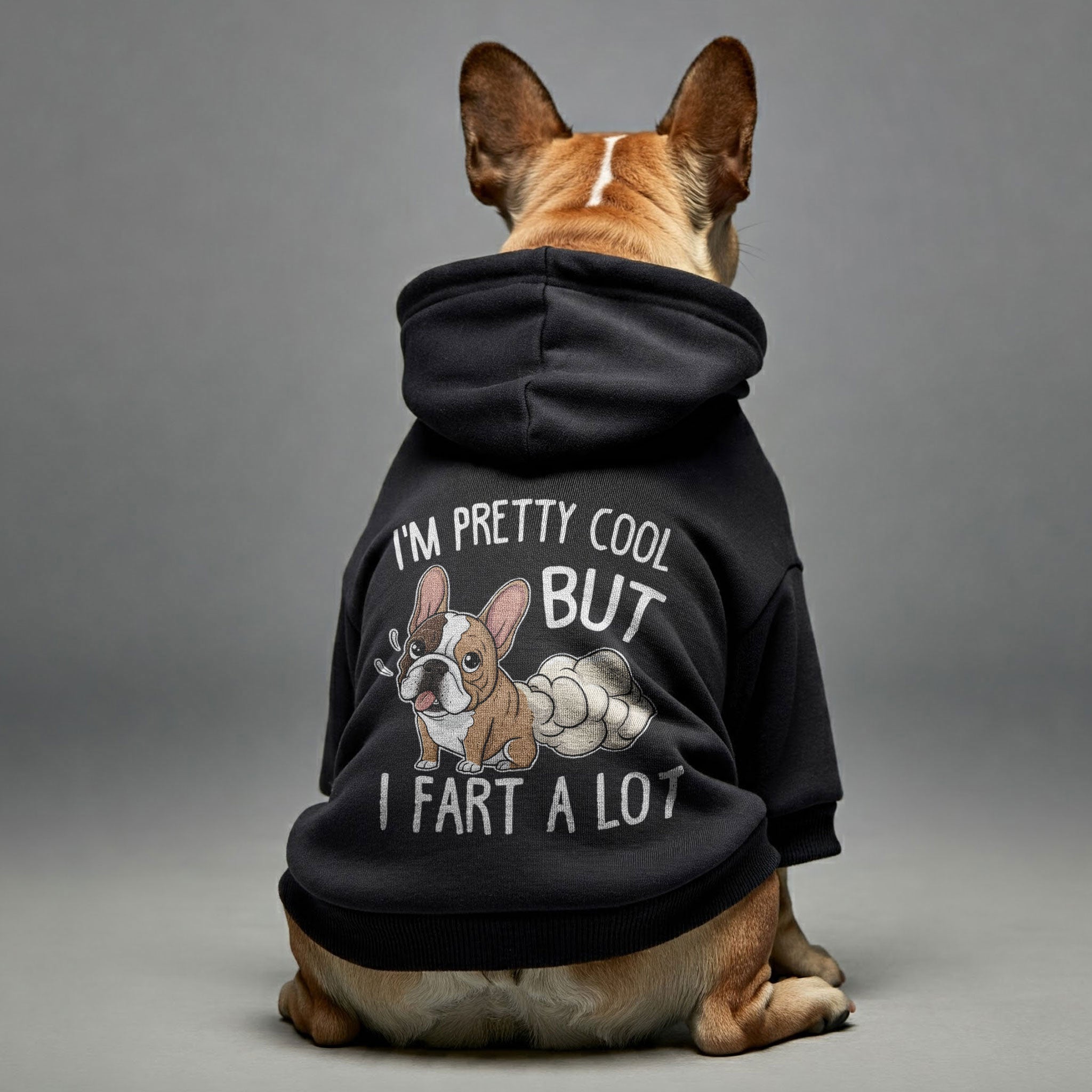 French Bulldog Stylish Fleece Hoodie for French Bulldogs-fadou