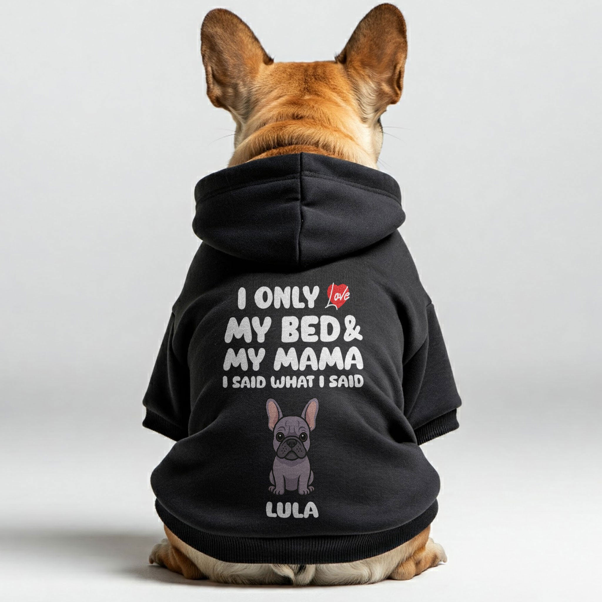 French Bulldog Cotton Dog Hoodie for Outdoor Adventures-fadou