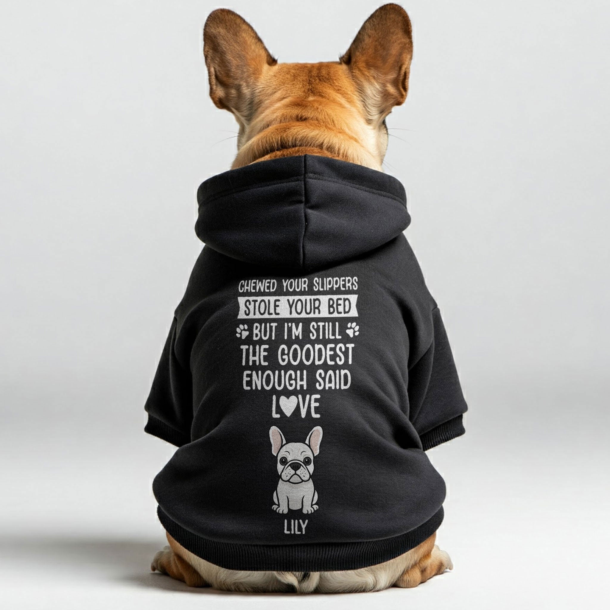French Bulldog Personalized Cozy Hoodie for Travel Comfort-fadou