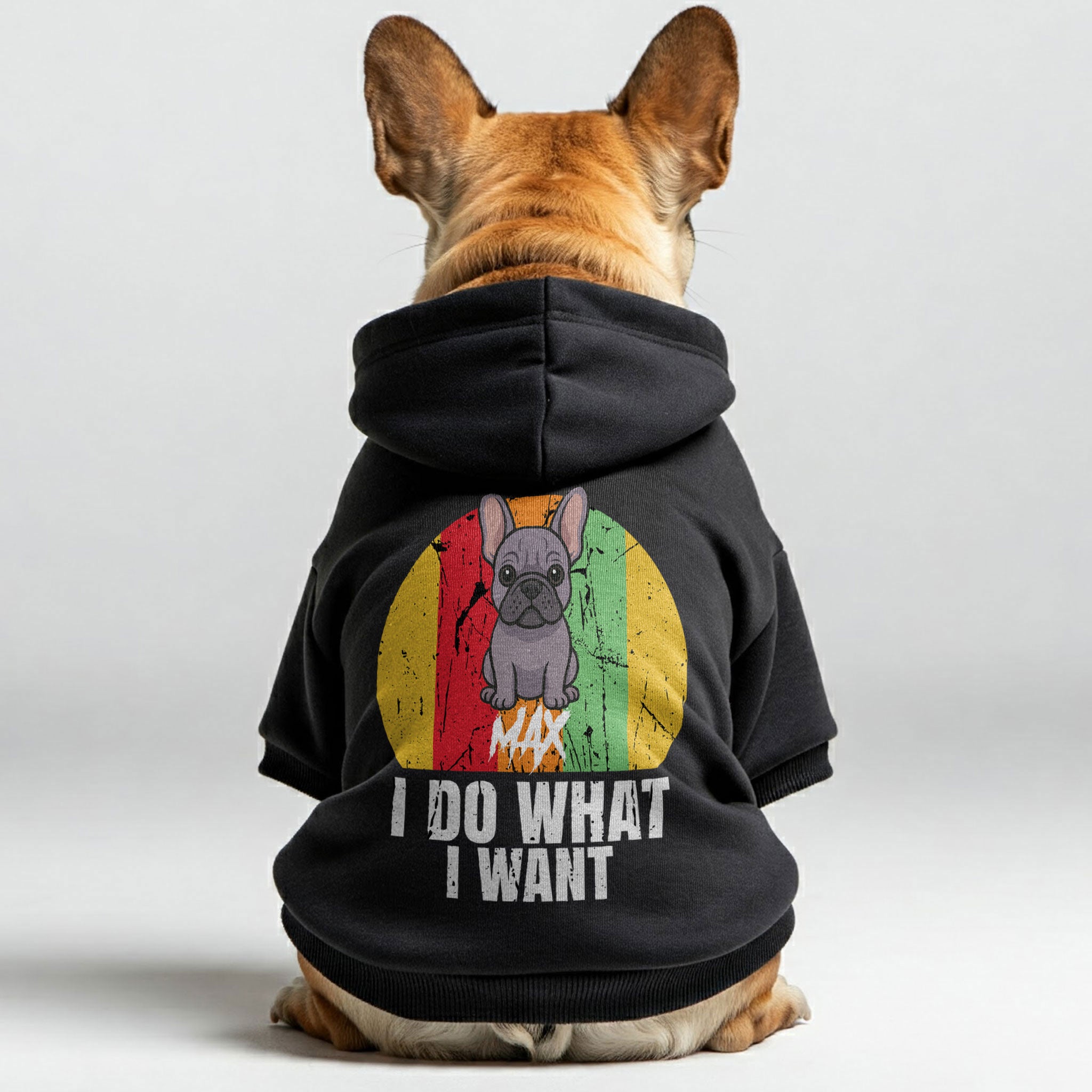 French Bulldog Personalized Fleece Hoodie for Travel Comfort-fadou