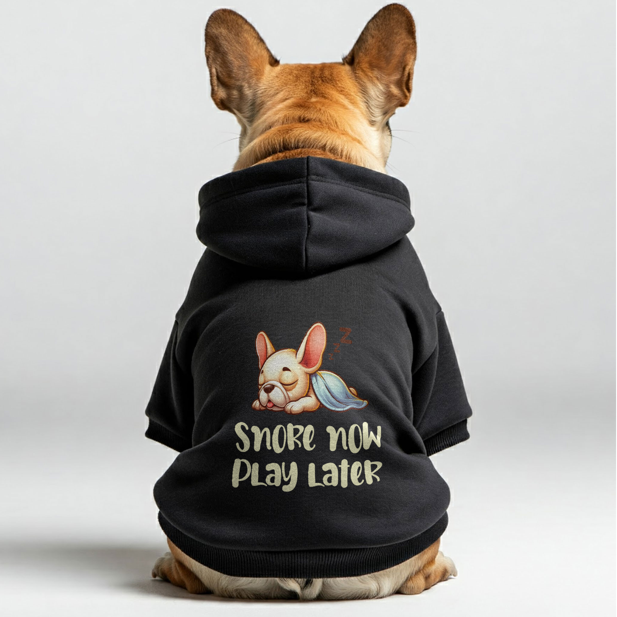 Snore French Bulldog Dog Hoodie for Brachycephalic Dogs-fadou