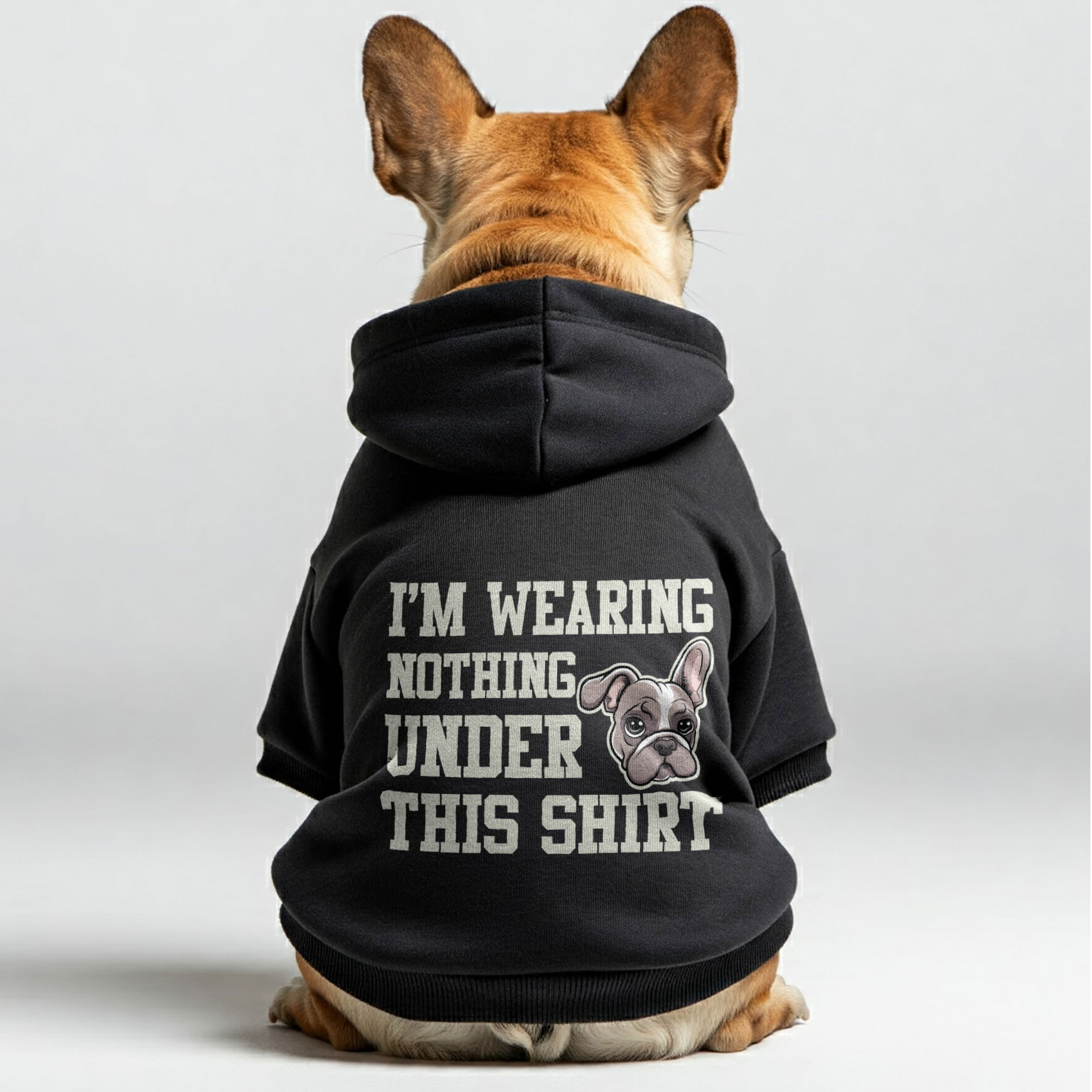 French Bulldog Premium Cozy Hoodie for Flat-Face Breeds-fadou