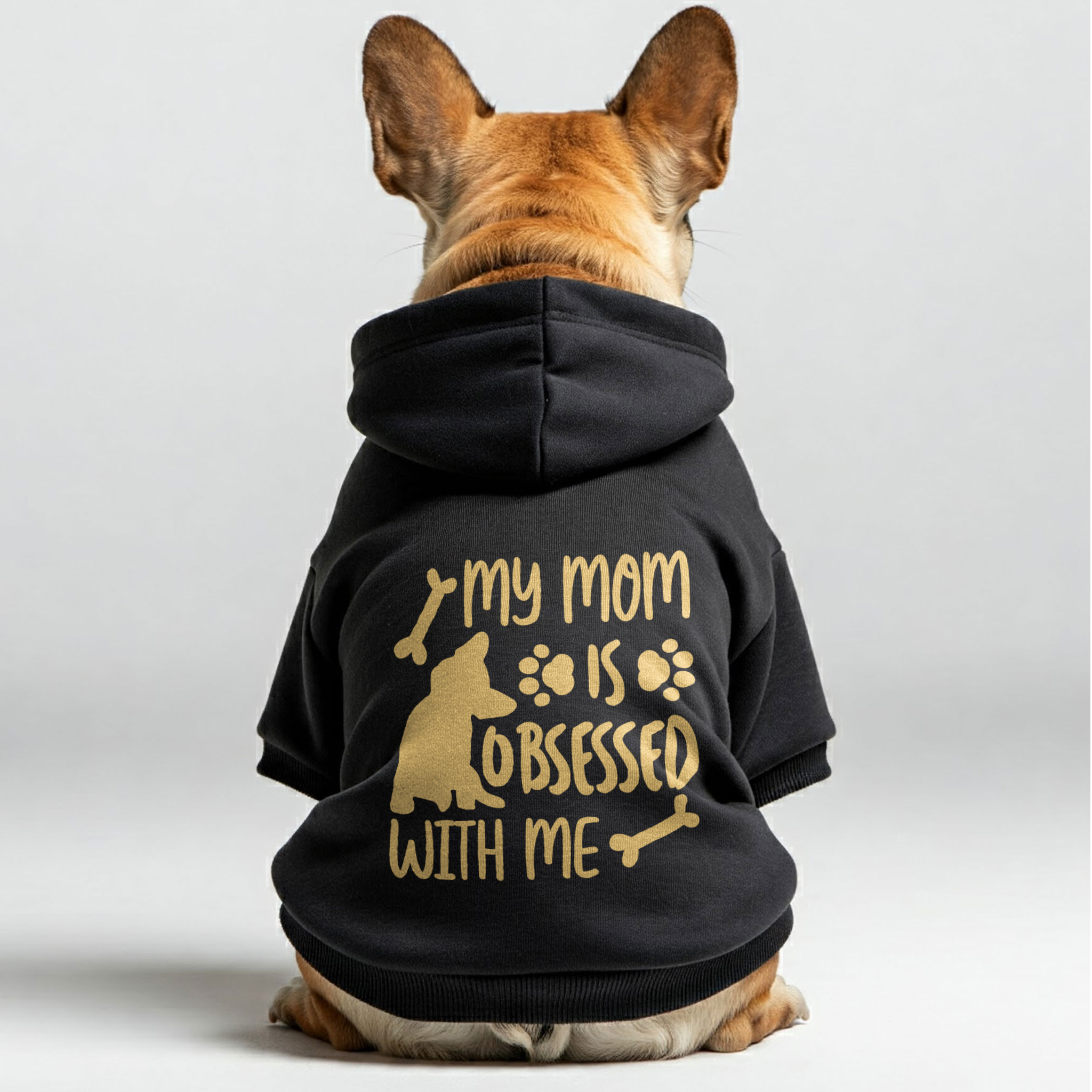 French Bulldog Premium Fleece Hoodie for Short-Nosed Dogs-fadou