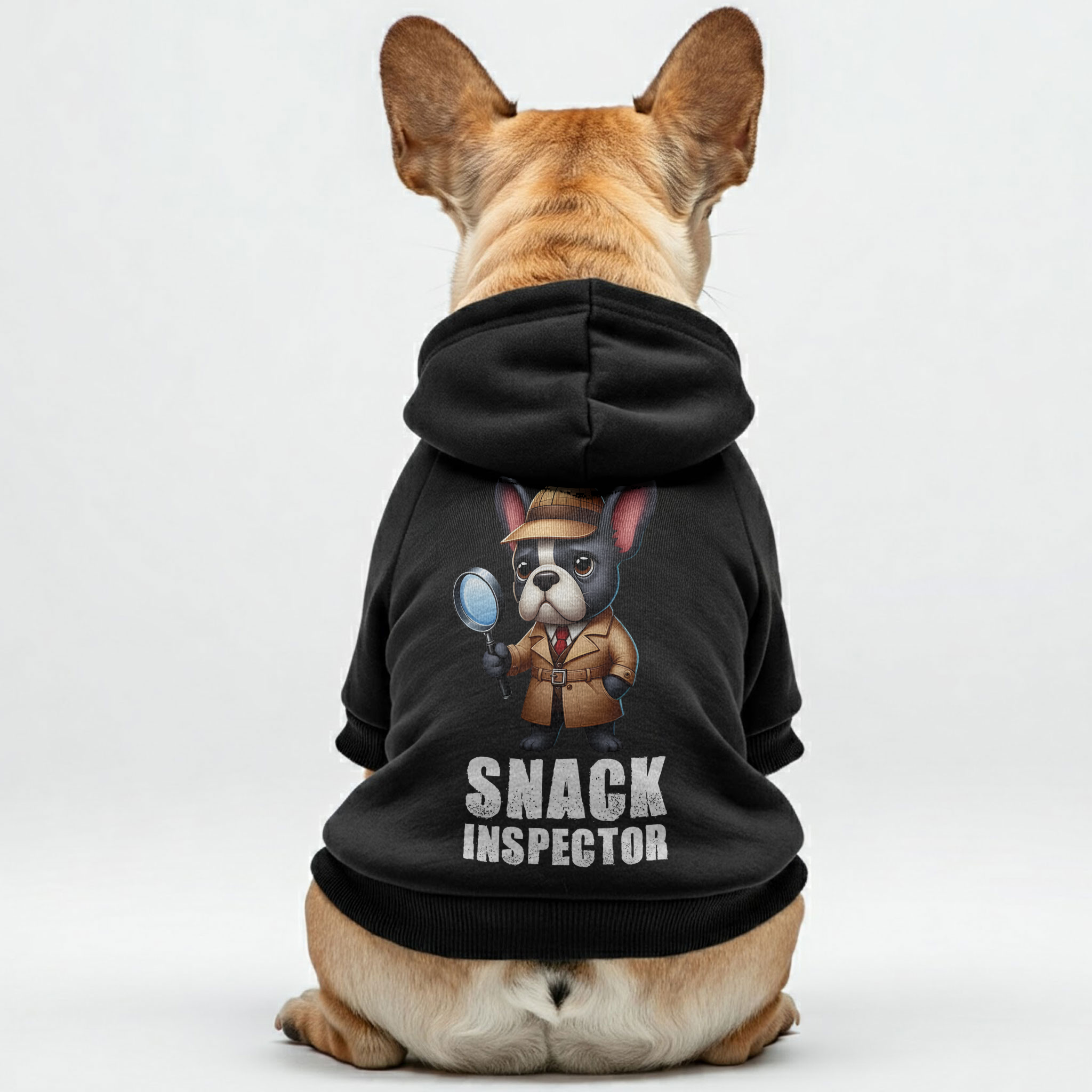 Snack French Bulldog Cozy Hoodie for Outdoor Adventures-fadou