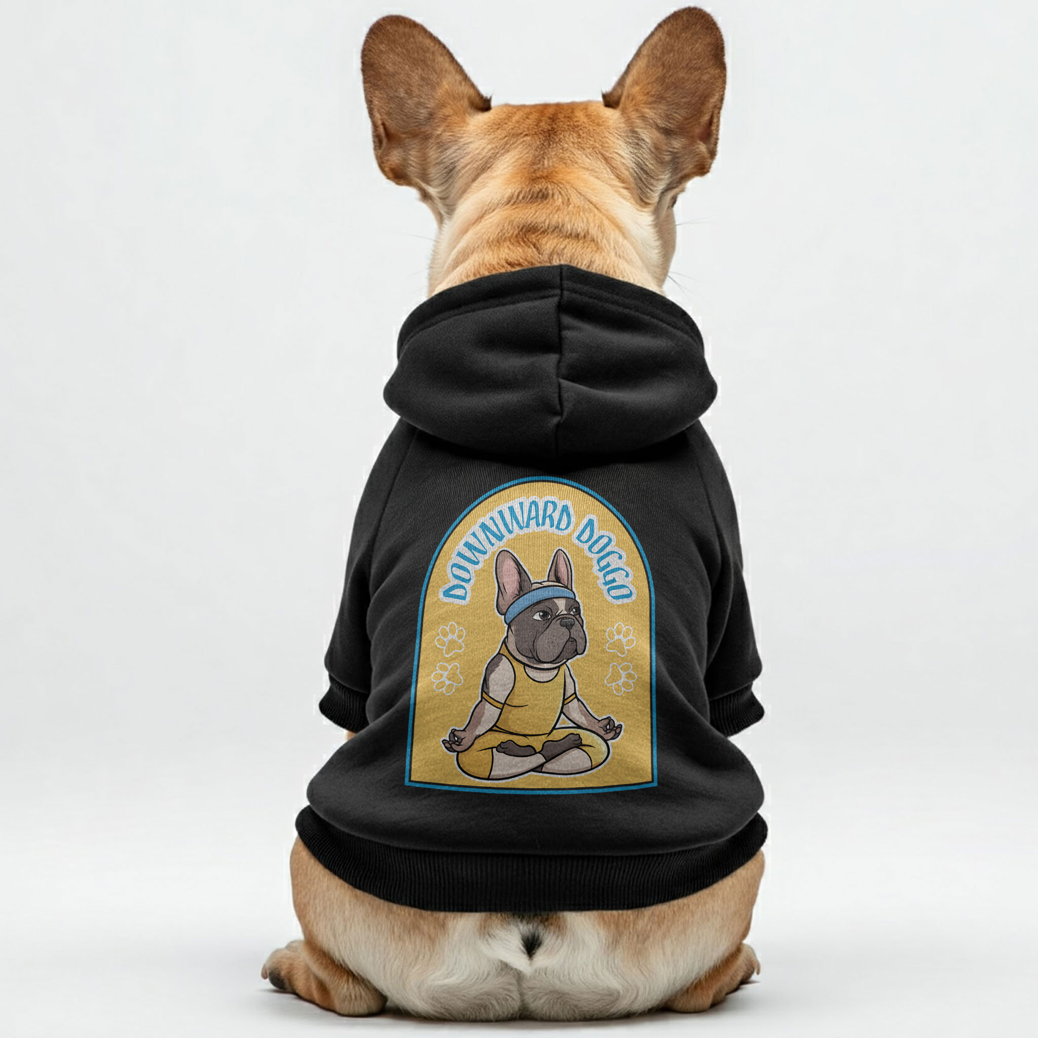 French Bulldog Personalized Fleece Hoodie for Daily Walks-fadou