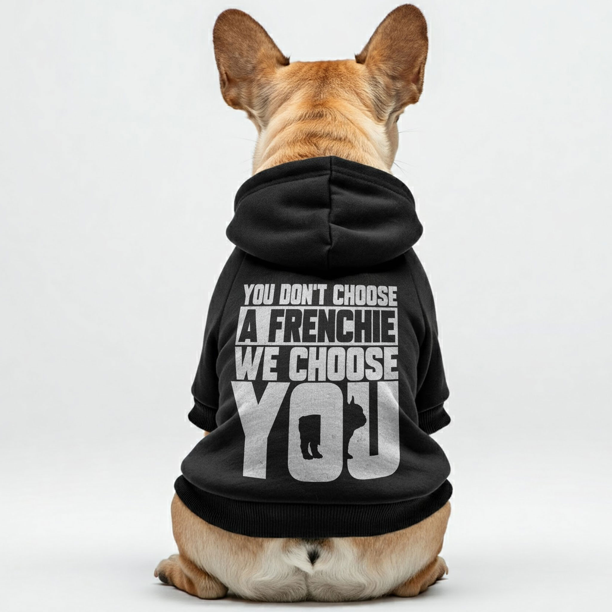 You French Bulldog Fleece Hoodie for Outdoor Adventures-fadou