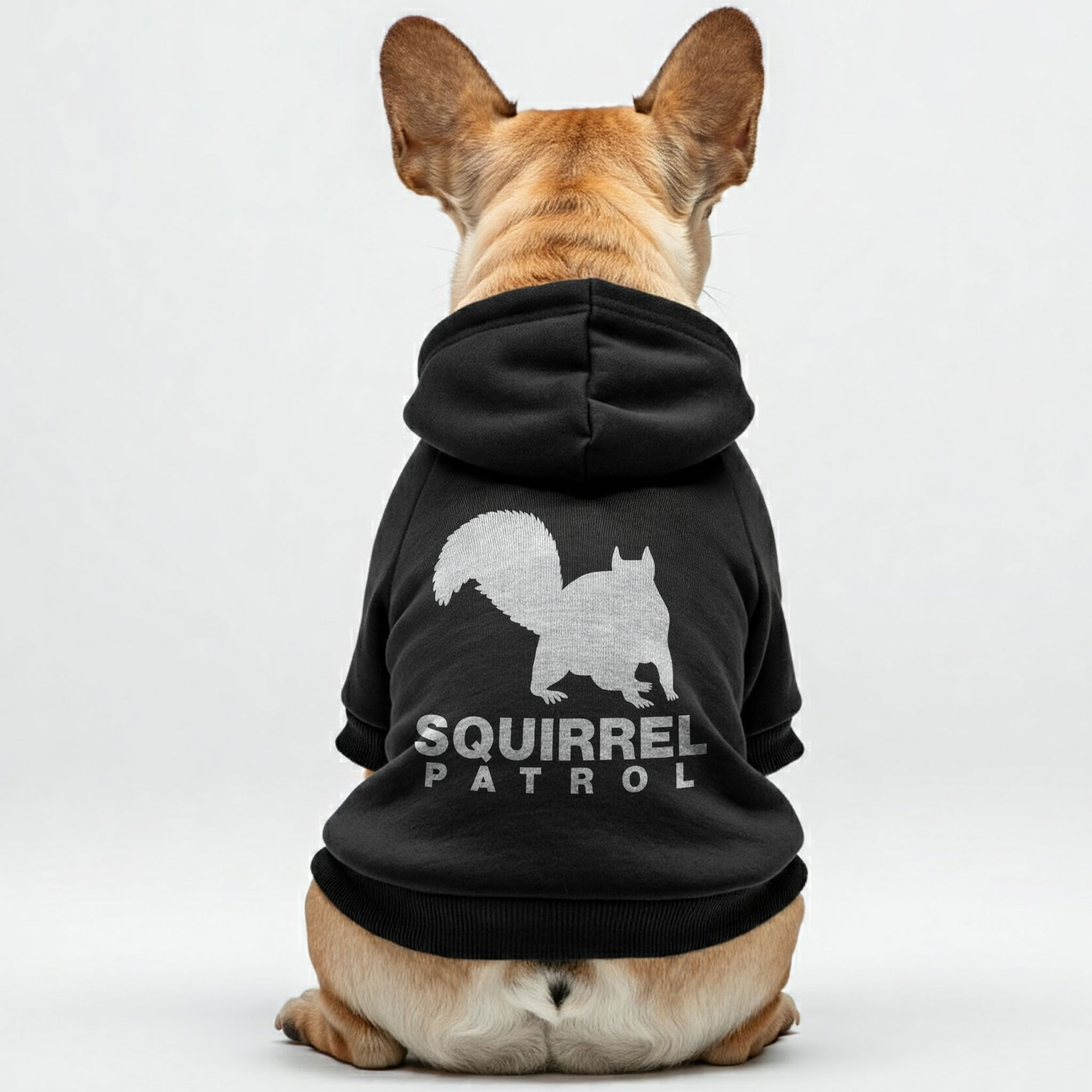 Squirrel French Bulldog Dog Hoodie for Training Sessions-fadou