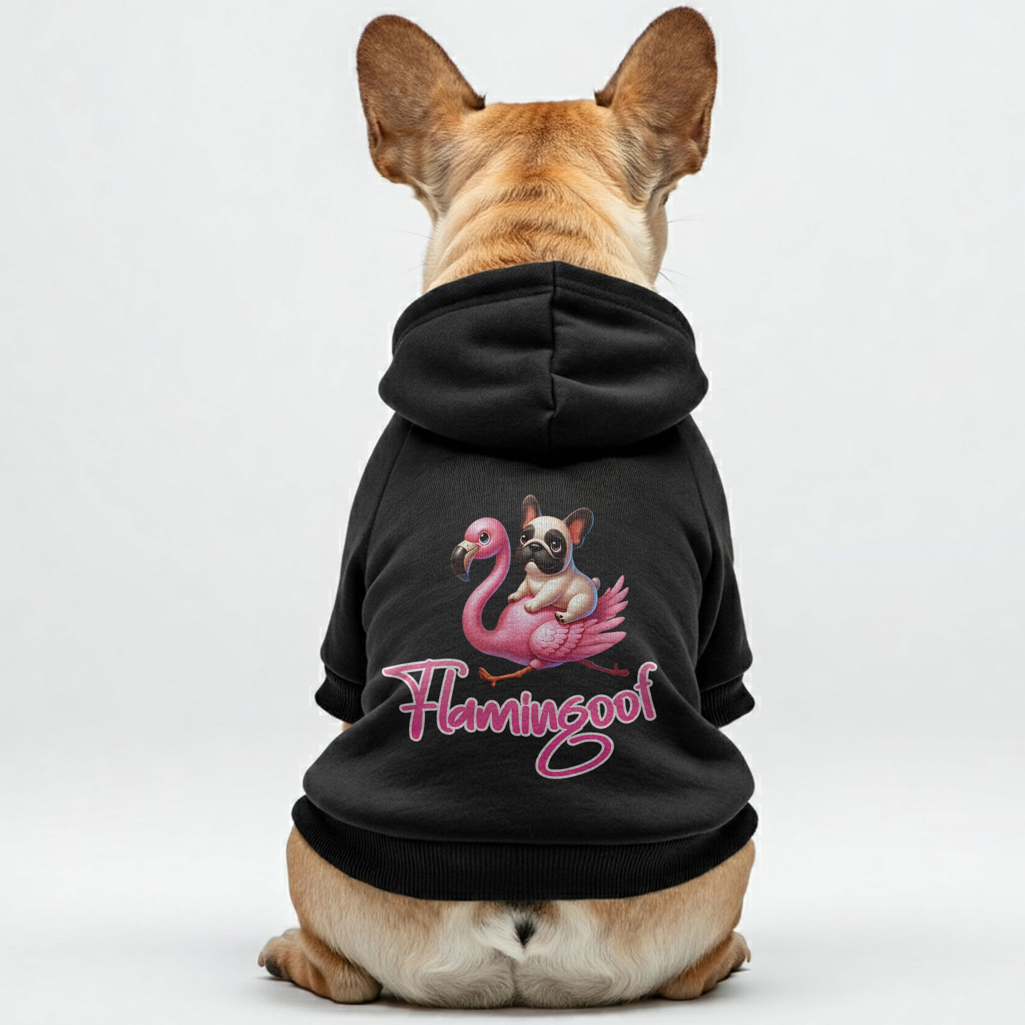 Flamingoof French Bulldog Dog Hoodie for French Bulldogs-fadou