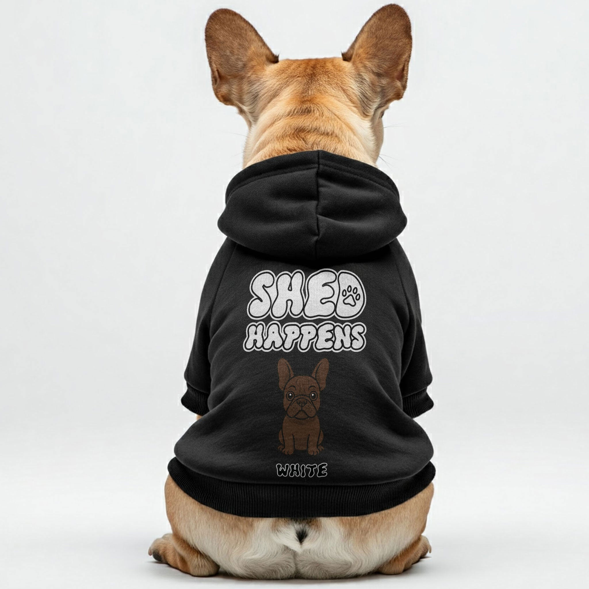Shed French Bulldog Fleece Hoodie for Training Sessions-fadou