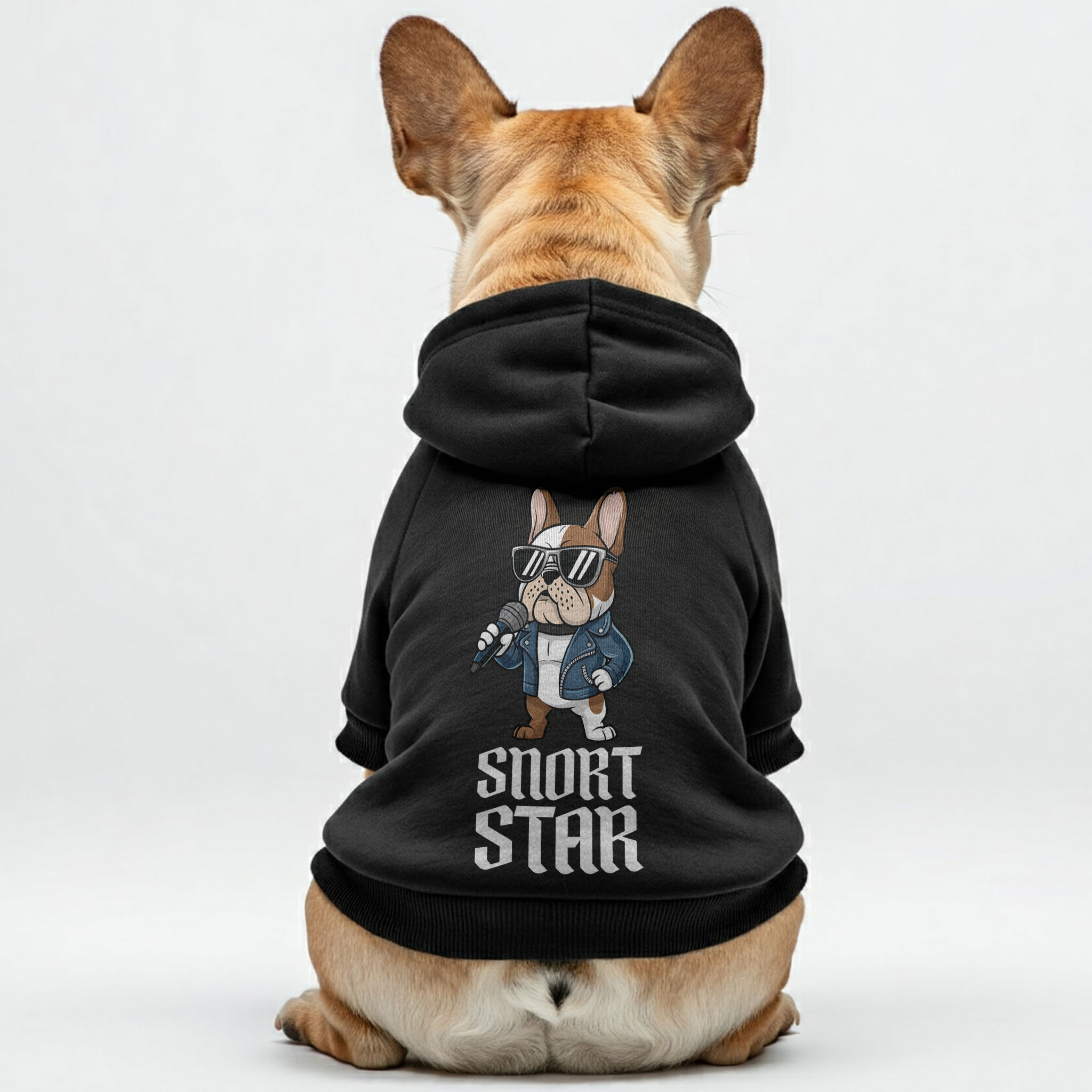 Snort French Bulldog Fleece Hoodie for Training Sessions-fadou