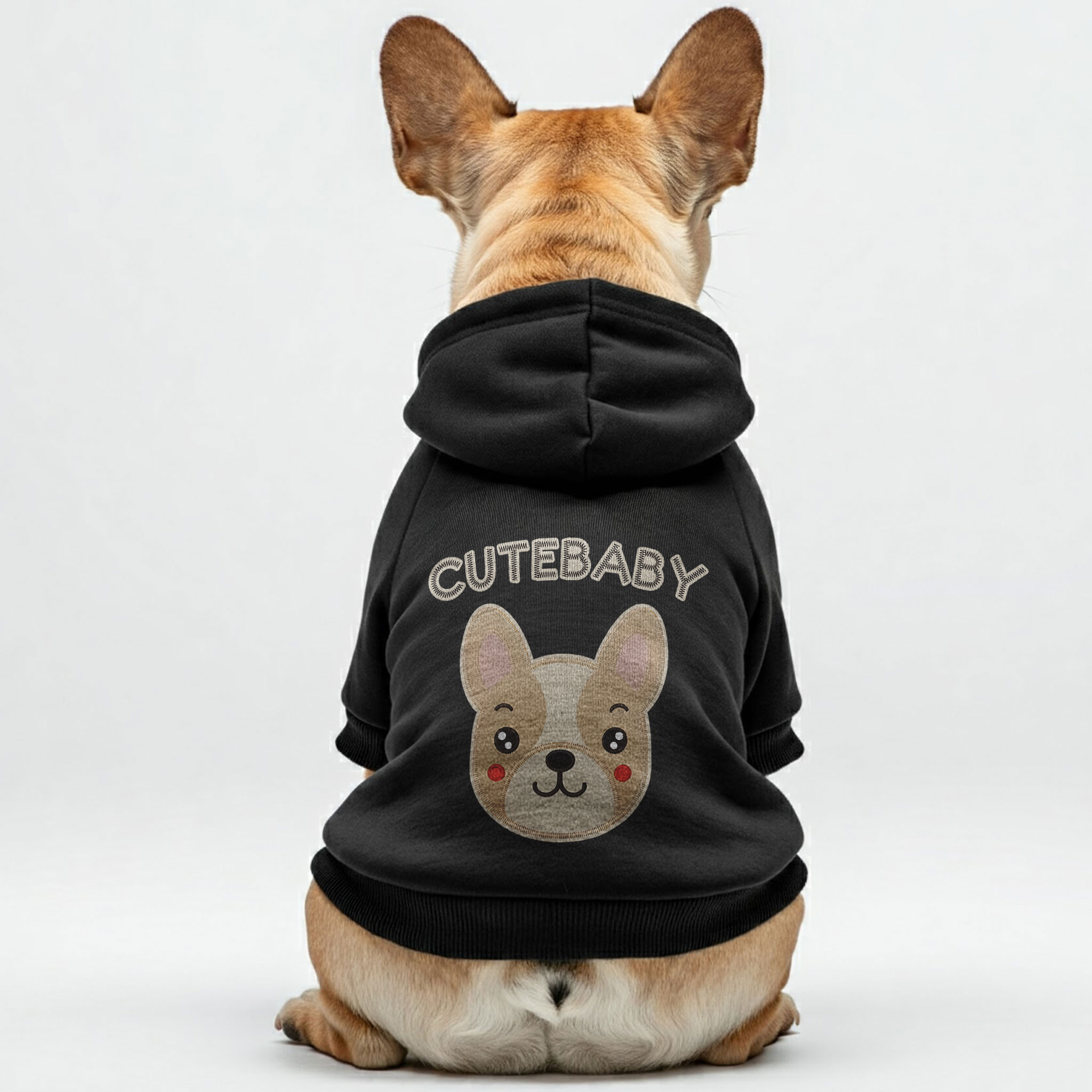 French Bulldog Personalized Cozy Hoodie for Stocky Dogs-fadou