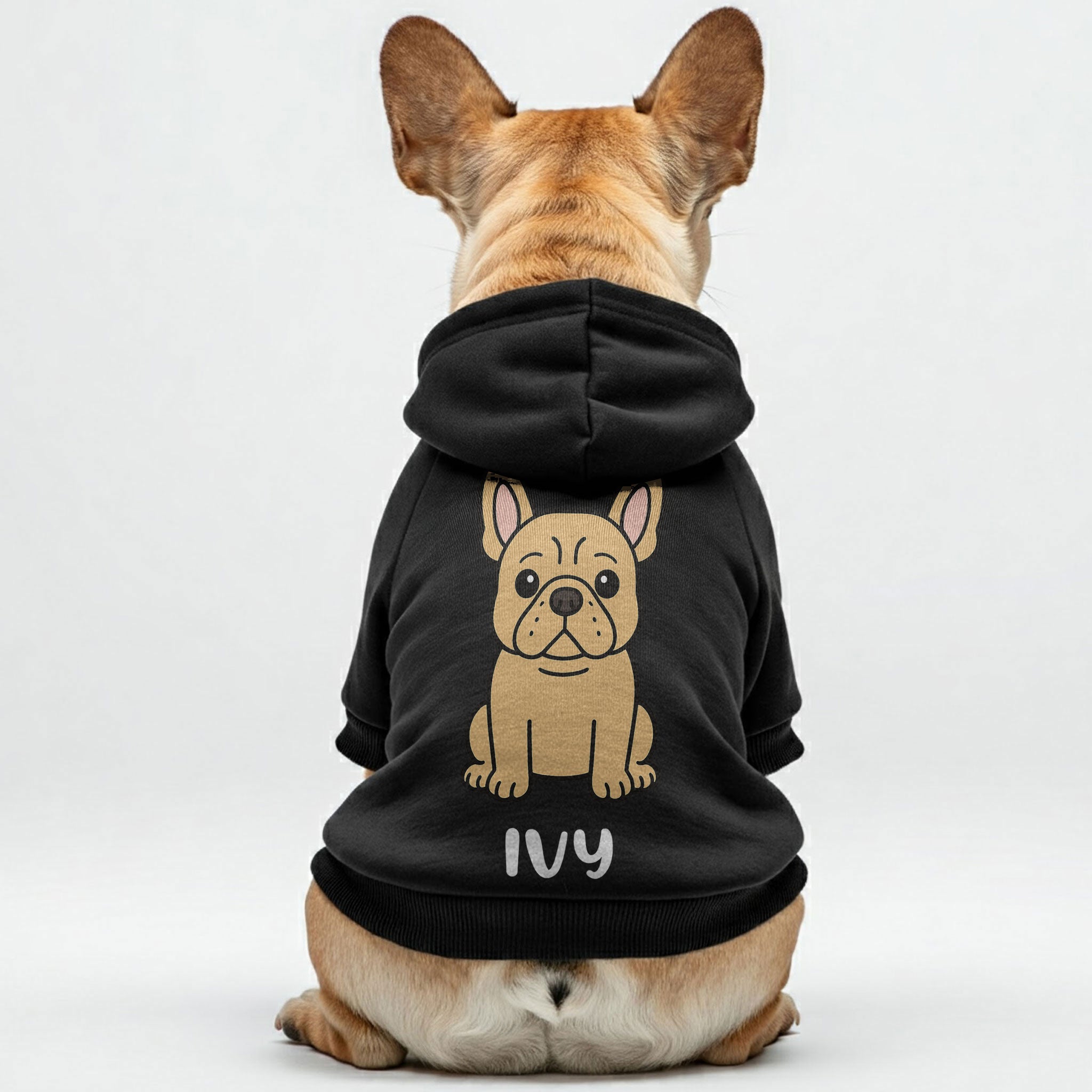 French Bulldog Stylish Fleece Hoodie for Outdoor Adventures-fadou