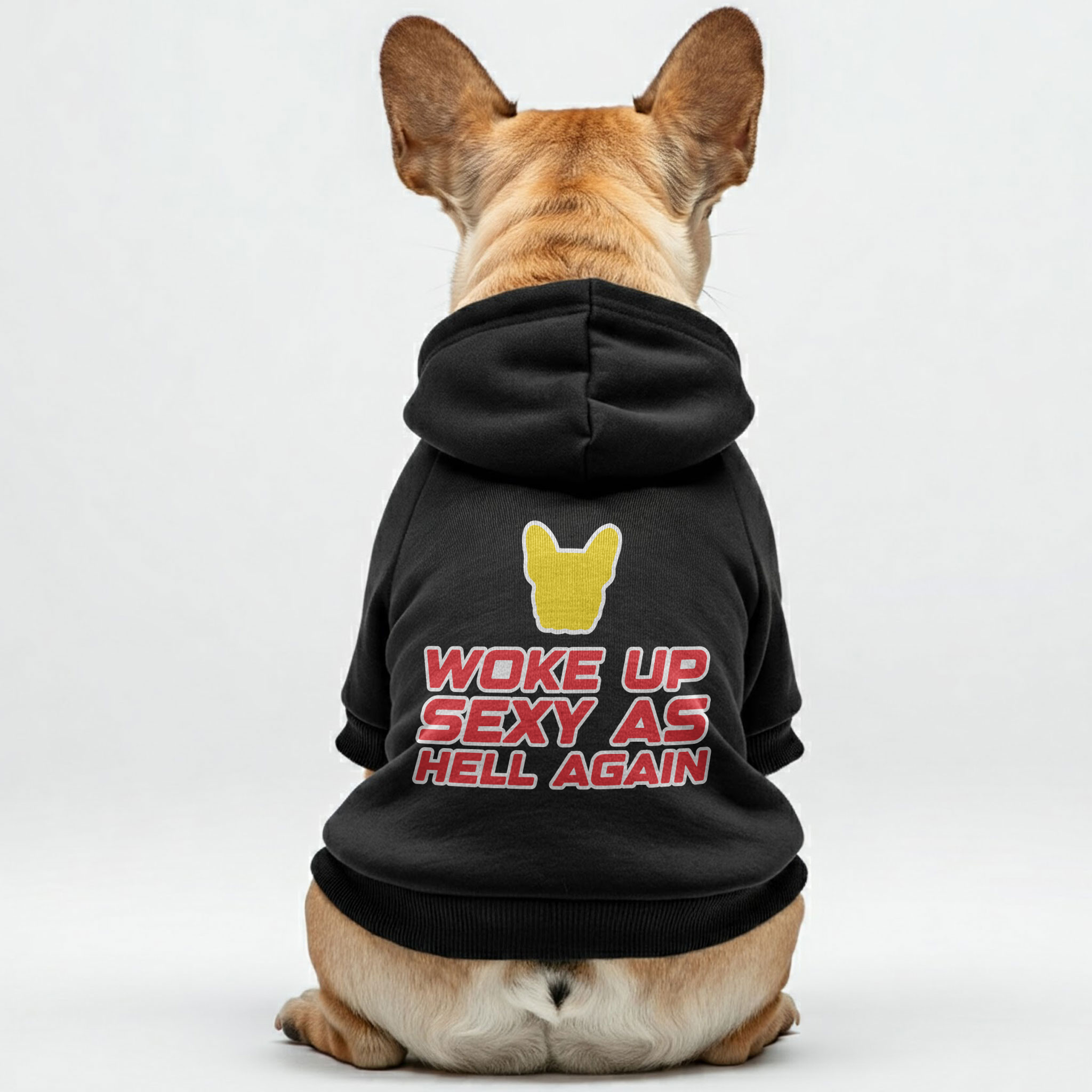 WOKE French Bulldog Pet Sweatshirt for Short-Nosed Dogs-fadou