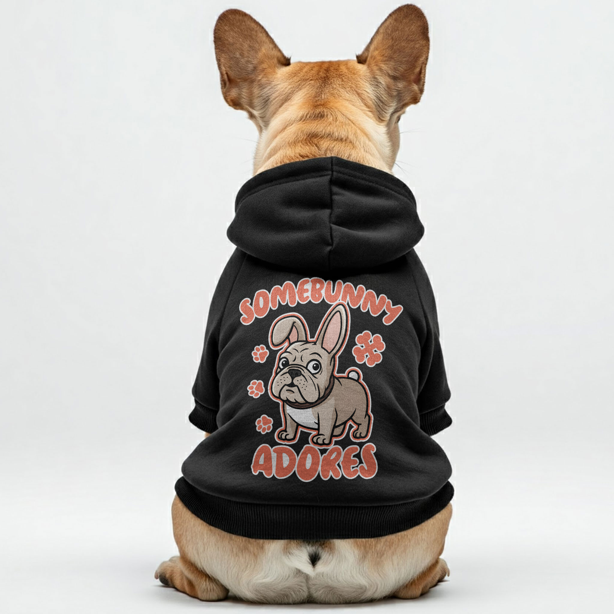 Somebunny French Bulldog Dog Hoodie for French Bulldogs-fadou