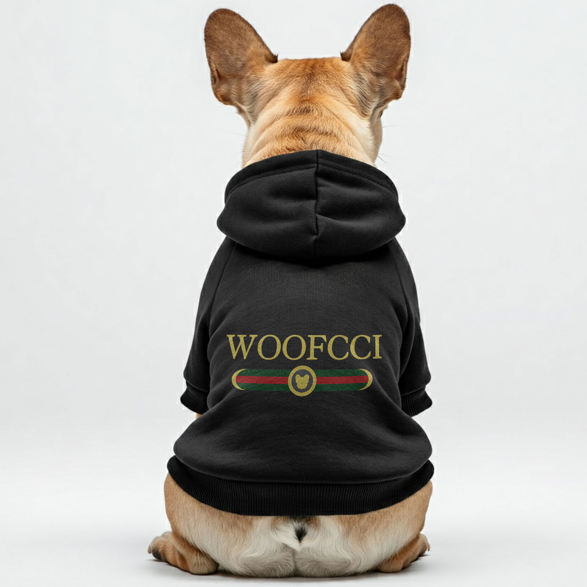 Woofcci French Bulldog Fleece Hoodie for Outdoor Adventures-fadou