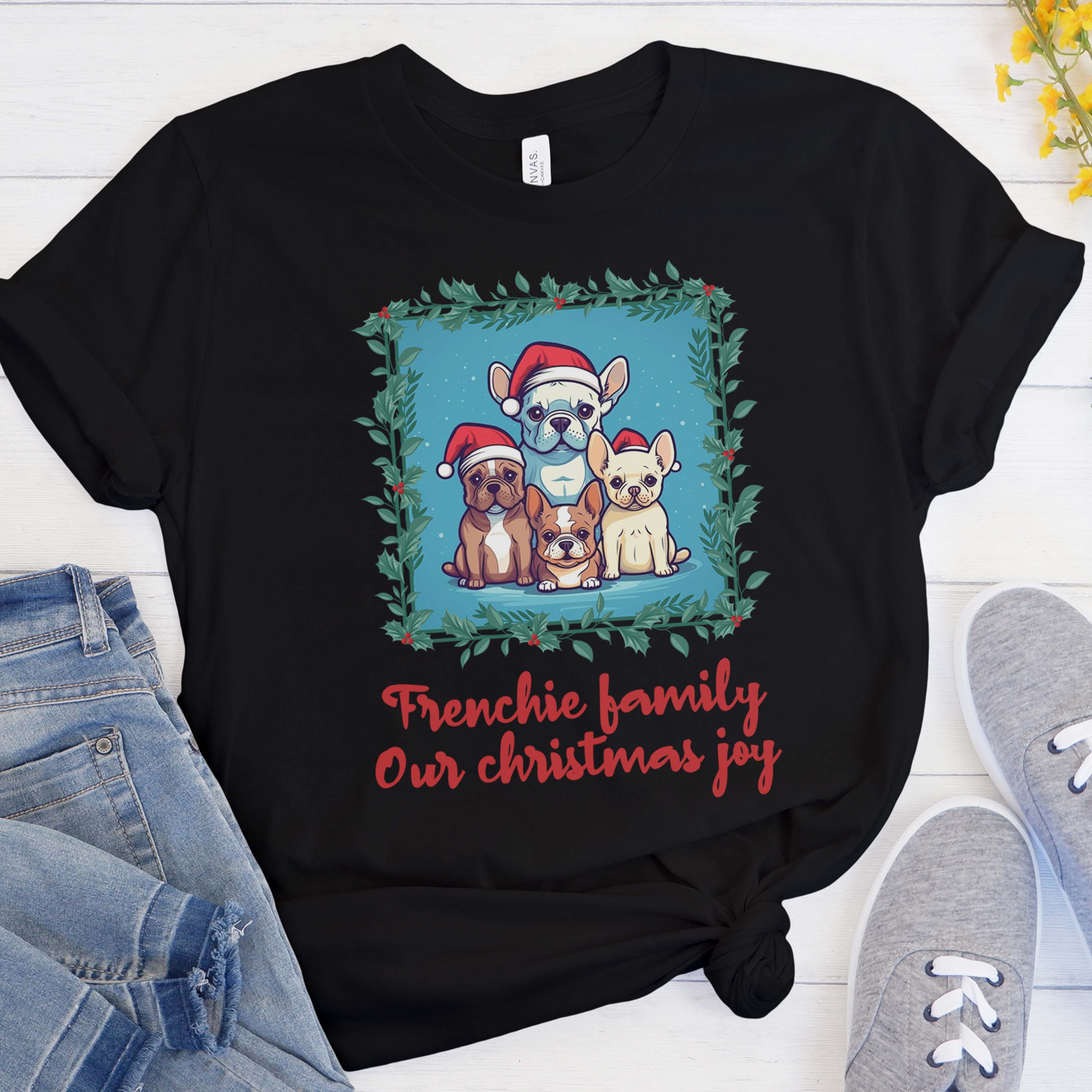 French Bulldog Christmas Dog Lover Tee for Dog Park Days-fadou