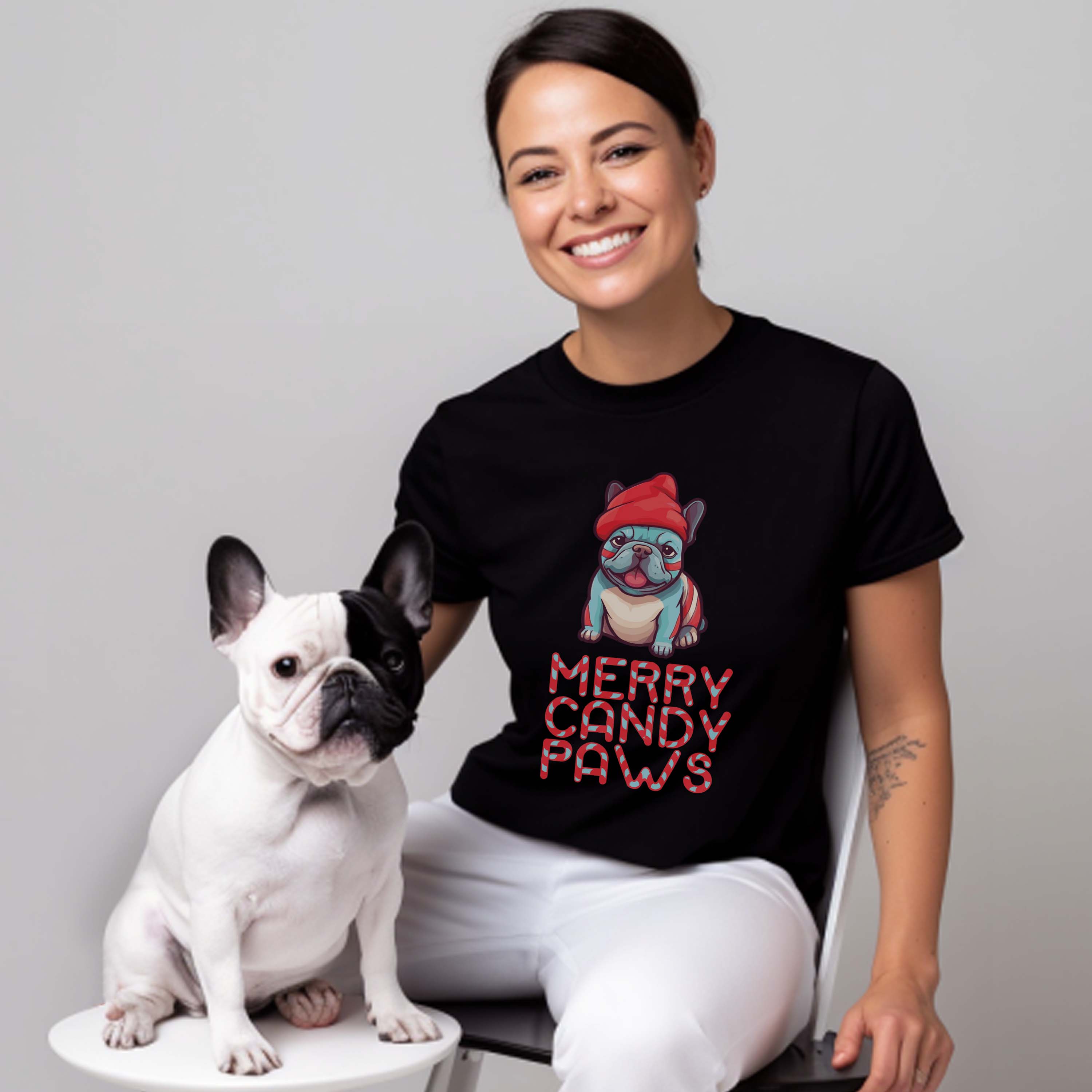 Frenchie's Candy - Unisex T-Shirt for Dog Lovers and Owners-fadou