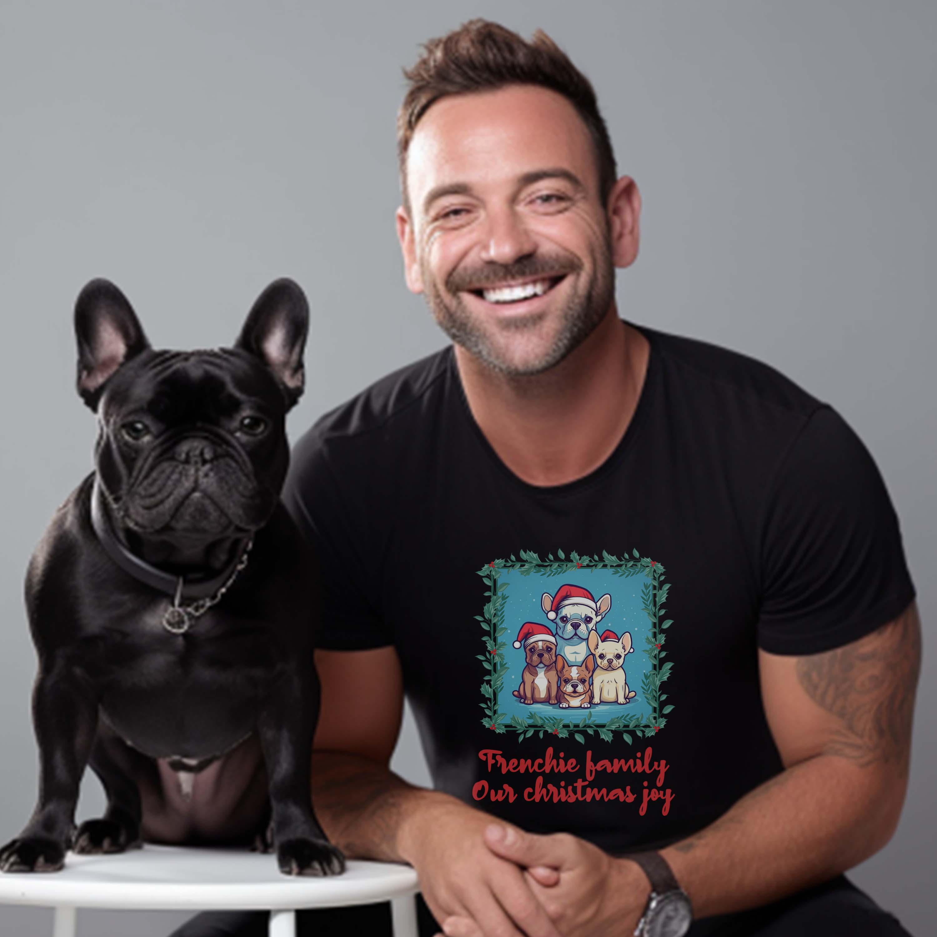 French Bulldog Christmas Dog Lover Tee for Dog Park Days-fadou