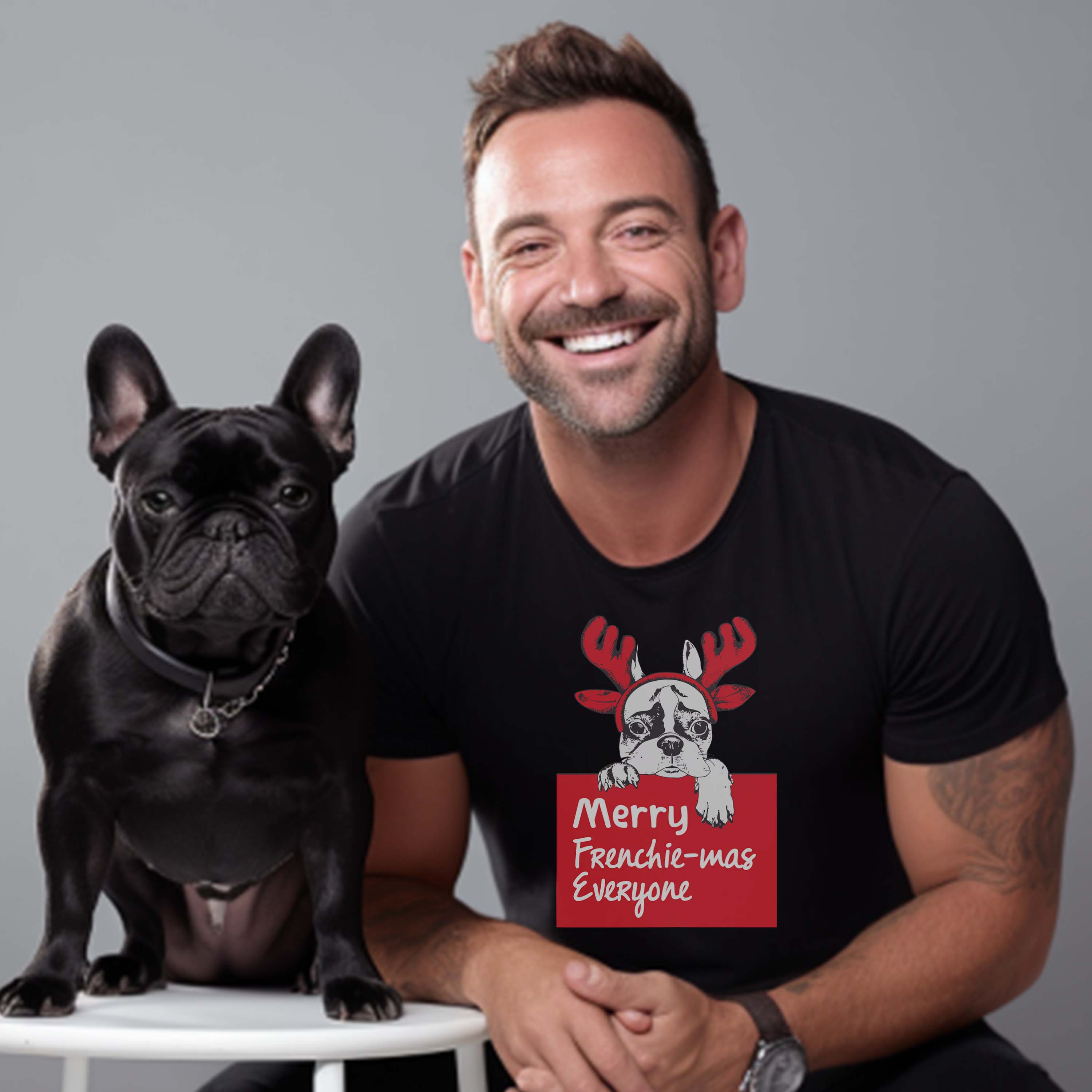 Bulldog French Bulldog Graphic Tee for Frenchie Enthusiasts-fadou