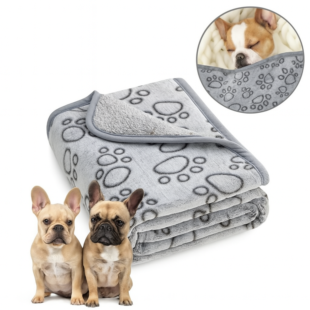 French Bulldog Fleece Throw Blanket for Frenchie Enthusiasts-fadou