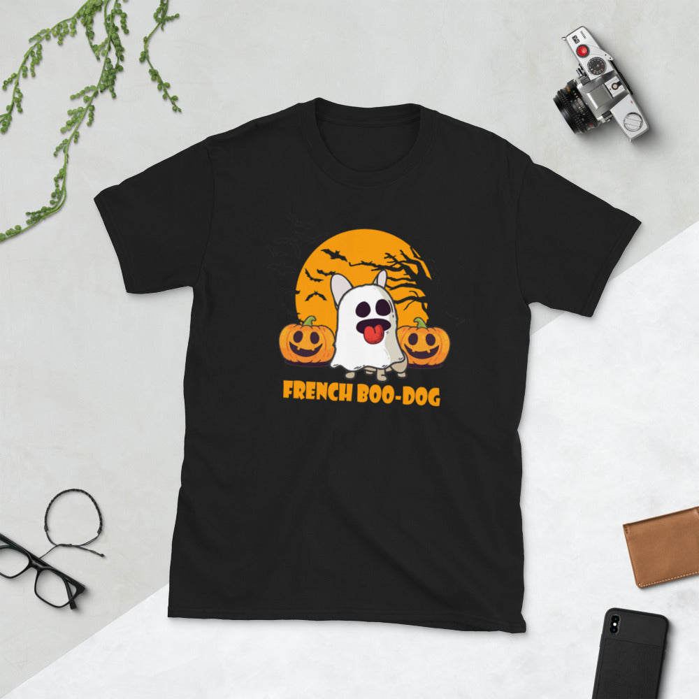 Boo French Bulldog Dog Lover Tee for Frenchie Enthusiasts-fadou