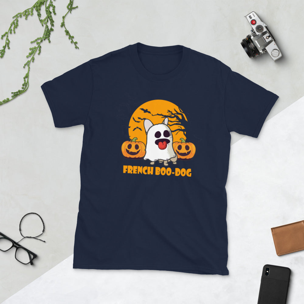 Boo French Bulldog Dog Lover Tee for Frenchie Enthusiasts-fadou