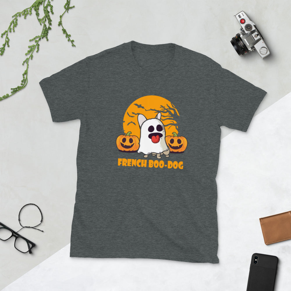 Boo French Bulldog Dog Lover Tee for Frenchie Enthusiasts-fadou