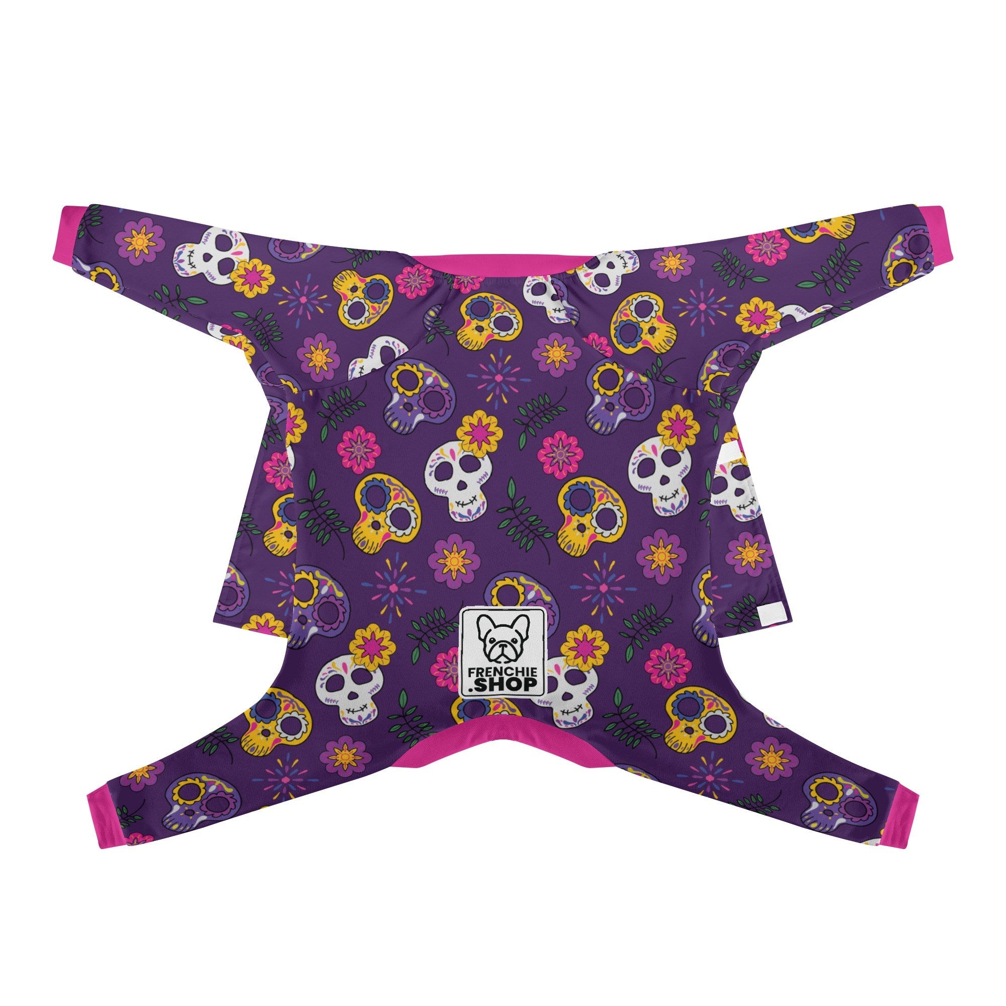 Bow French Bulldog Cozy Pajama Set for Frenchie Enthusiasts-fadou