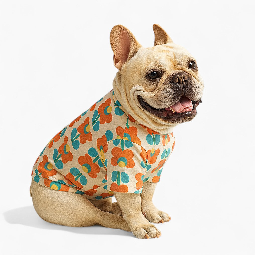 French Bulldog Breathable Pet Top for Training Sessions-fadou