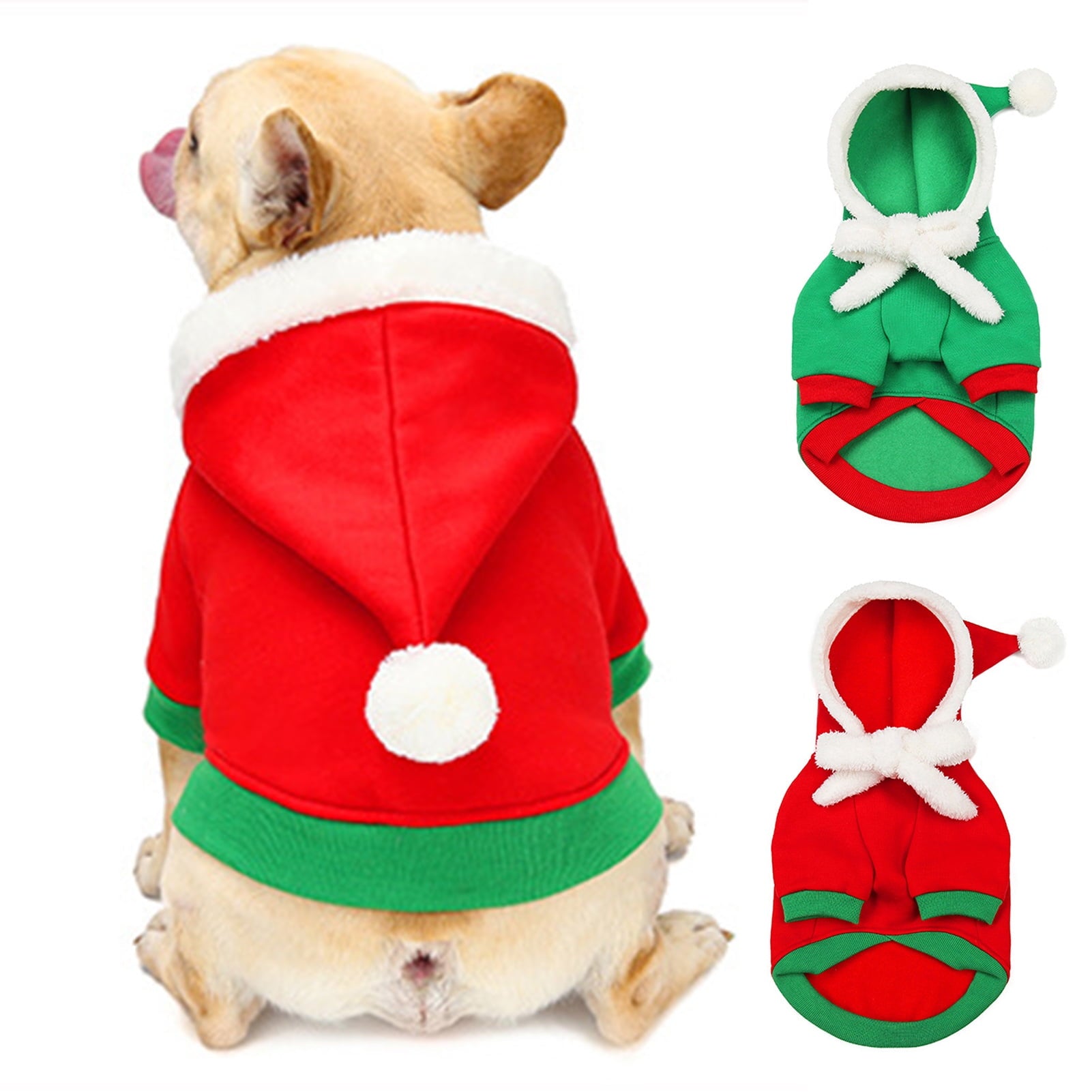 French Bulldog Christmas Party Outfit for Travel Comfort-fadou