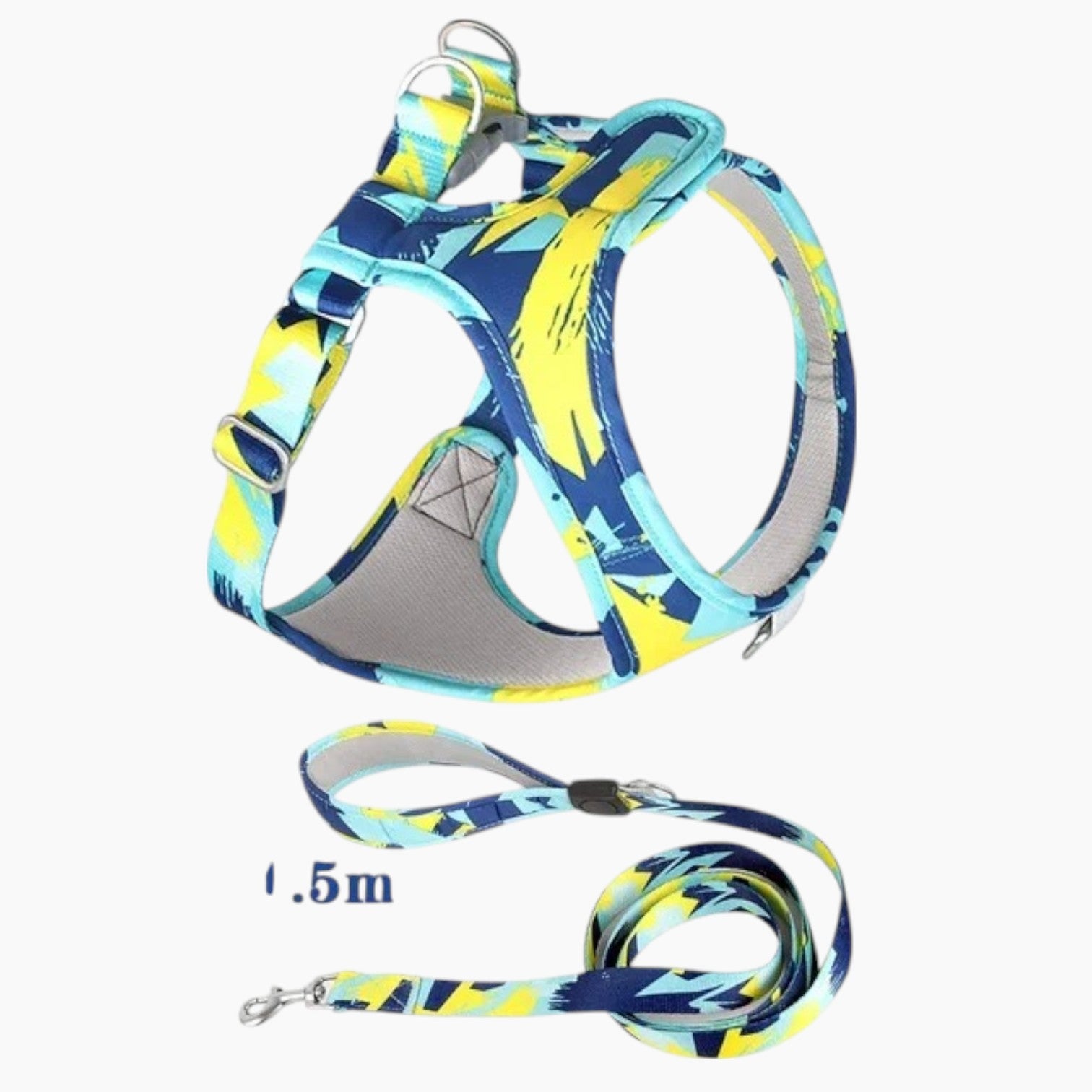 French Bulldog No-Pull Chest Harness for Travel Comfort-fadou
