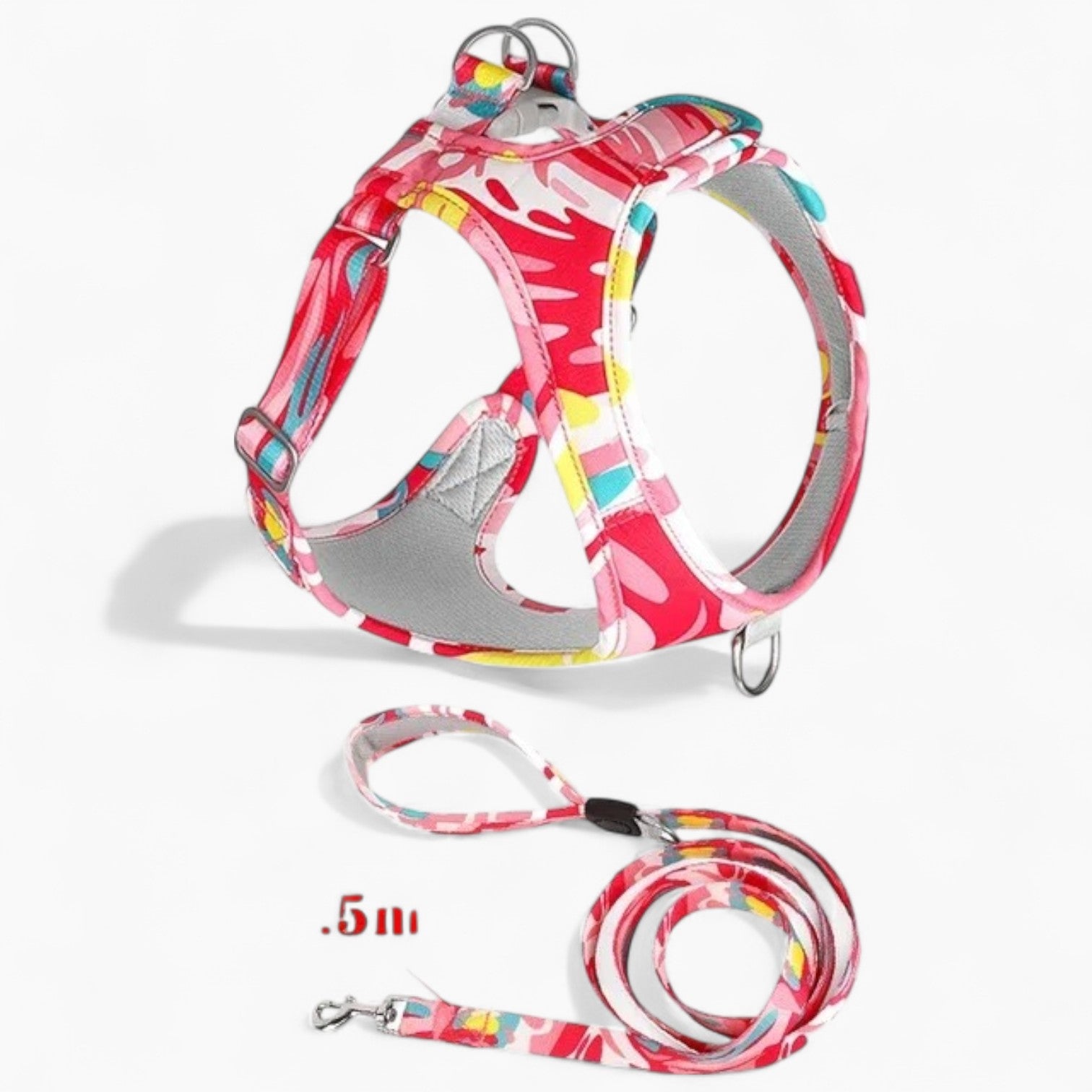 French Bulldog No-Pull Chest Harness for Travel Comfort-fadou