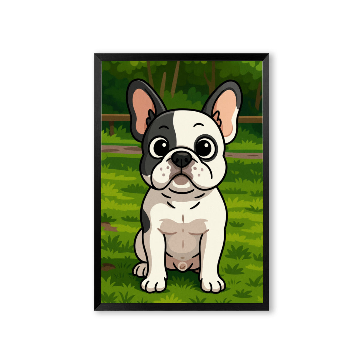 French Bulldog Personalized Decorative Canvas for Frenchie Enthusiasts-fadou