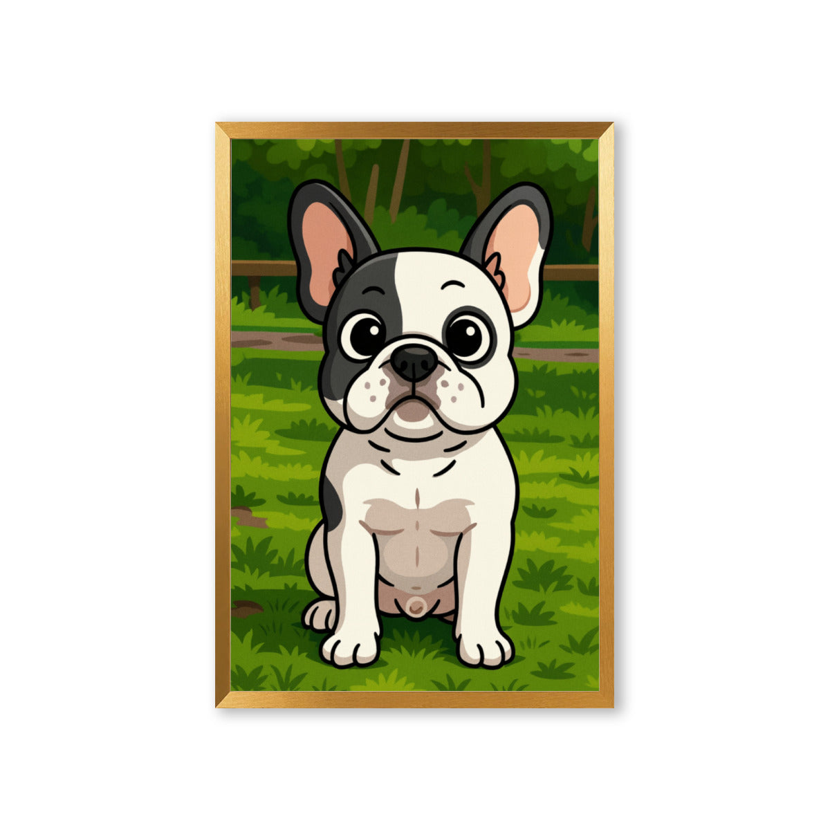 French Bulldog Personalized Decorative Canvas for Frenchie Enthusiasts-fadou