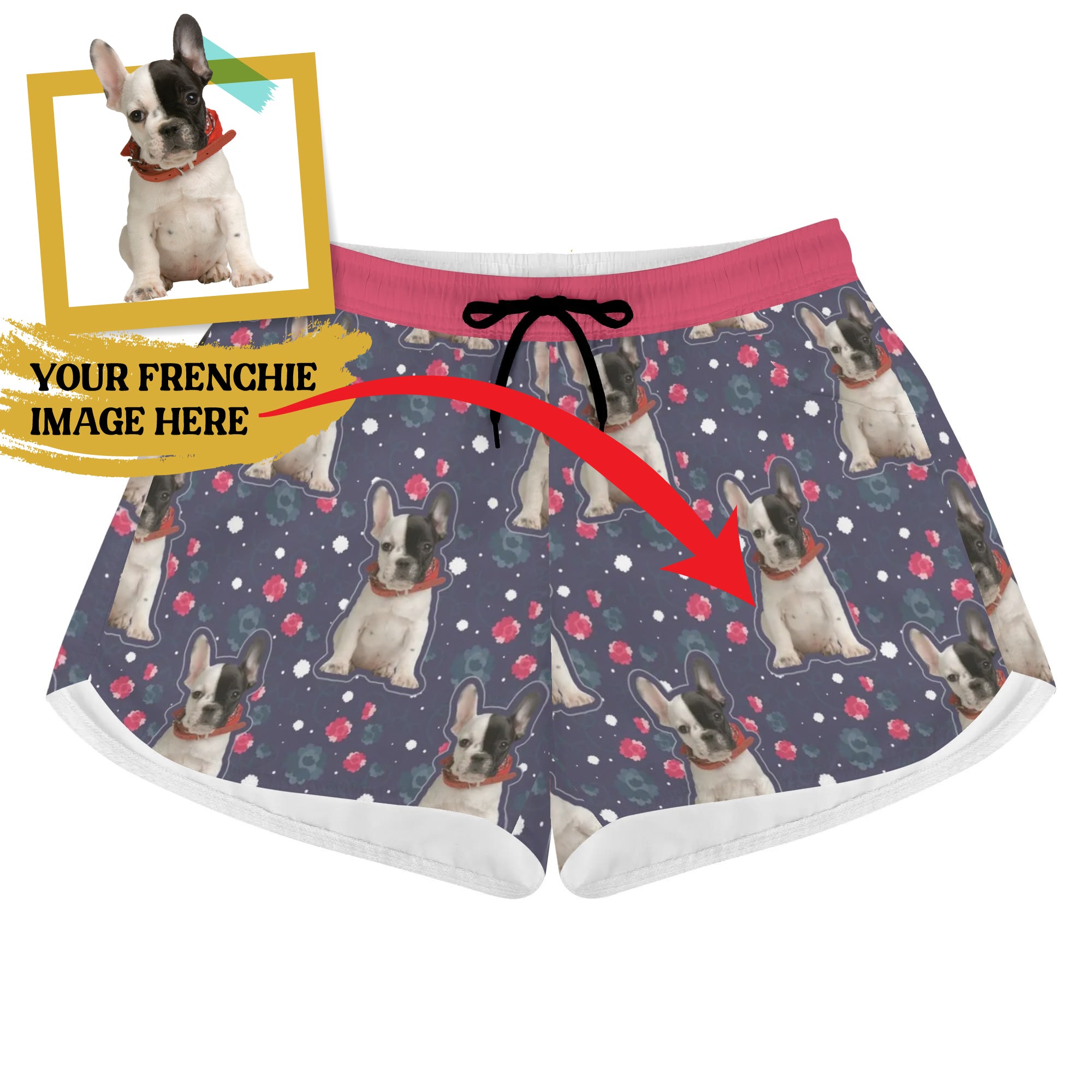 French Bulldog Custom Casual Shorts for Dog Moms & Dads-fadou