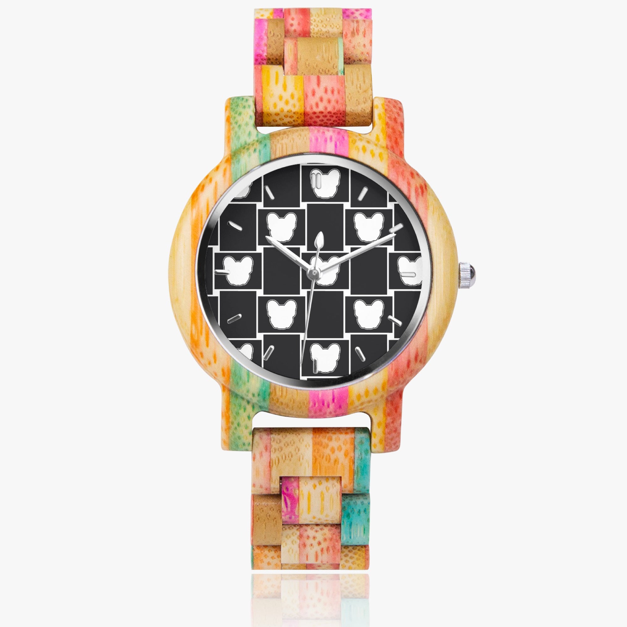 Frenchie Stylish Fashion Wristwatch for Dog Moms & Dads-fadou