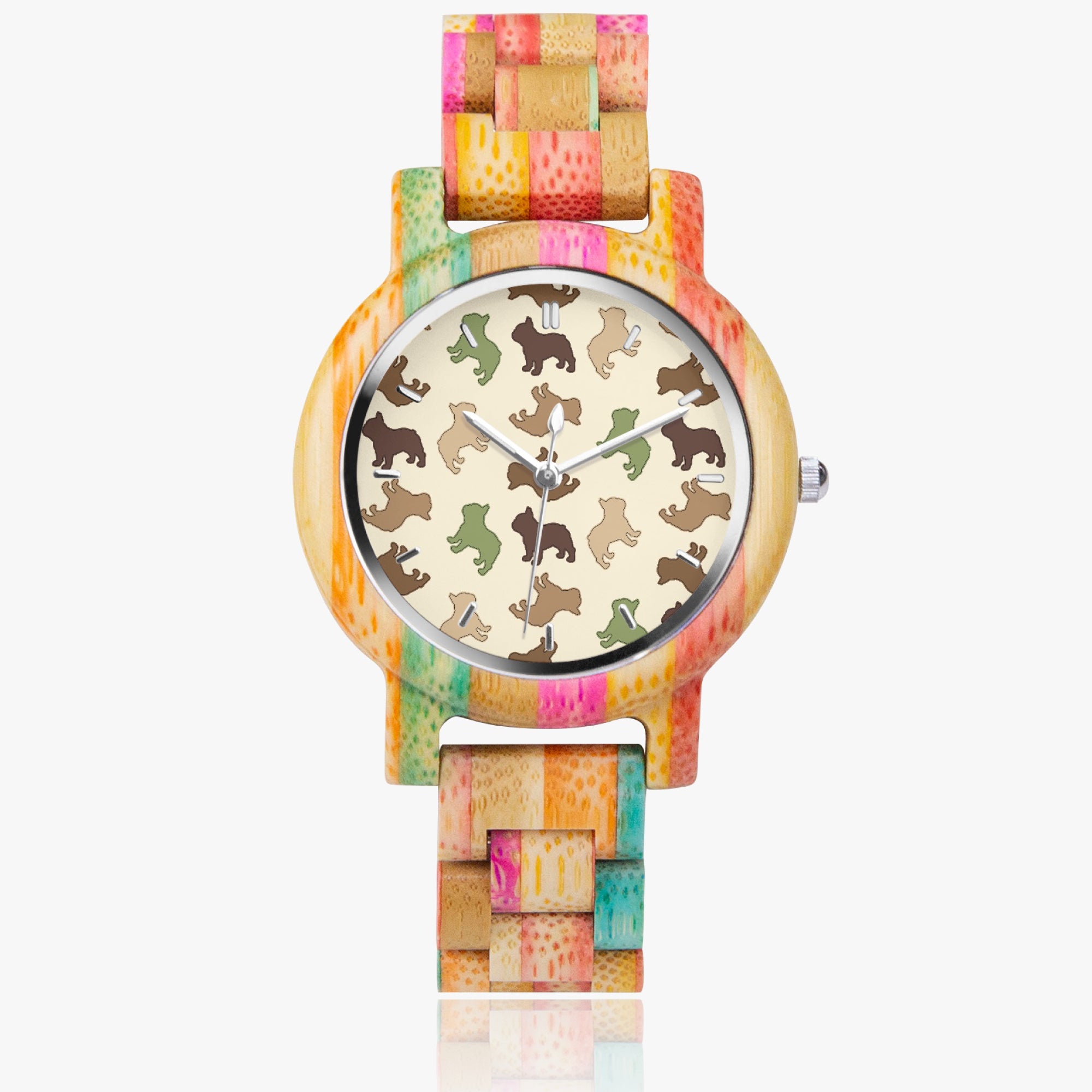 French Bulldog Stylish Quartz Timepiece for Dog Park Days-fadou