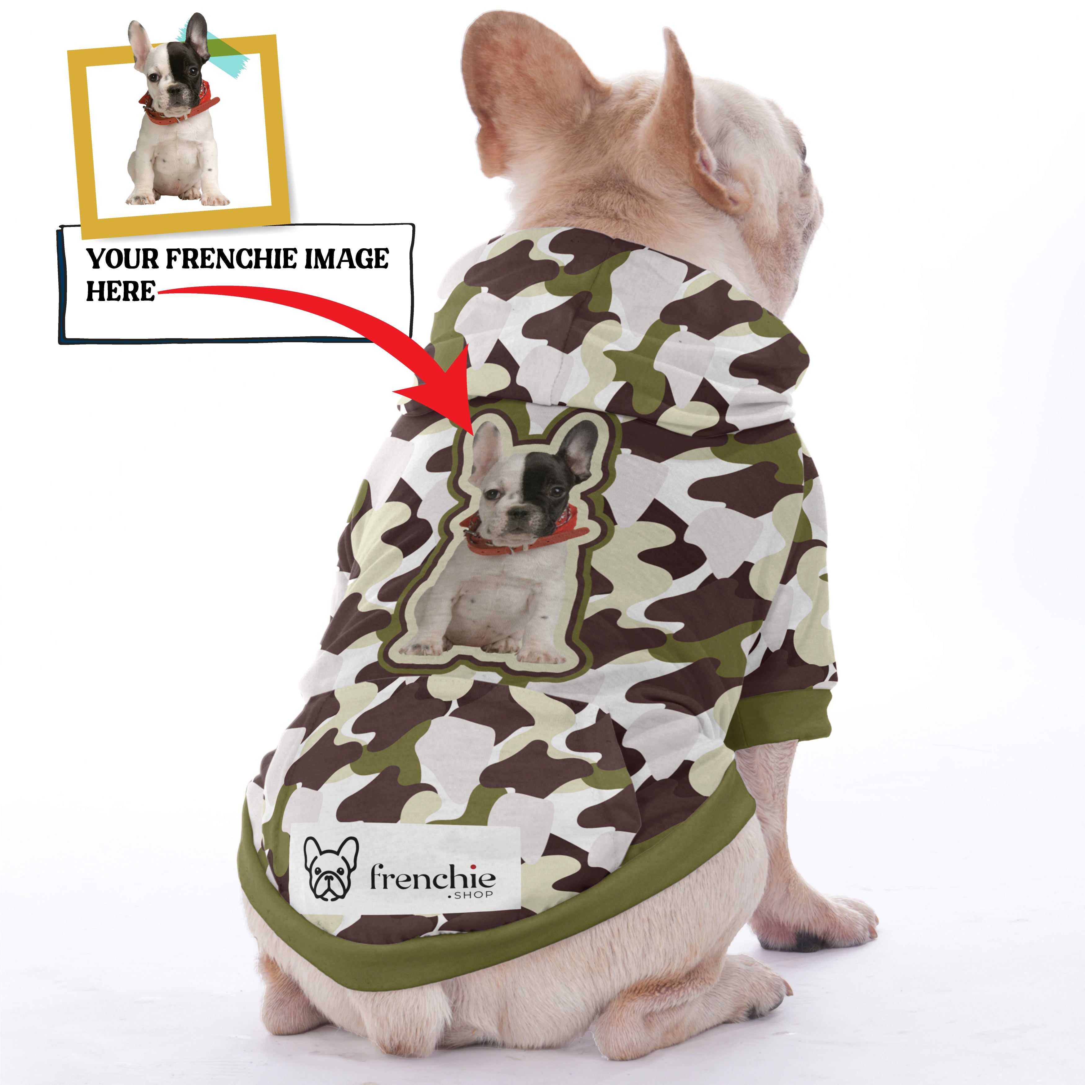 Personalized French Bulldog Hoodies Featuring for Short-Nosed Dogs-fadou